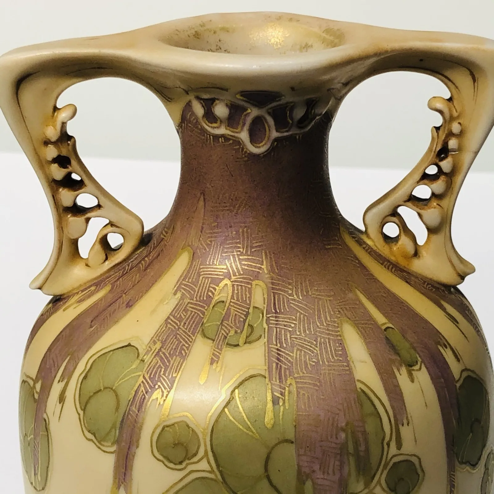 AMPHORA, SECESNÍ VÁZA S UCHY – TRNOVANY U TEPLIC - 3