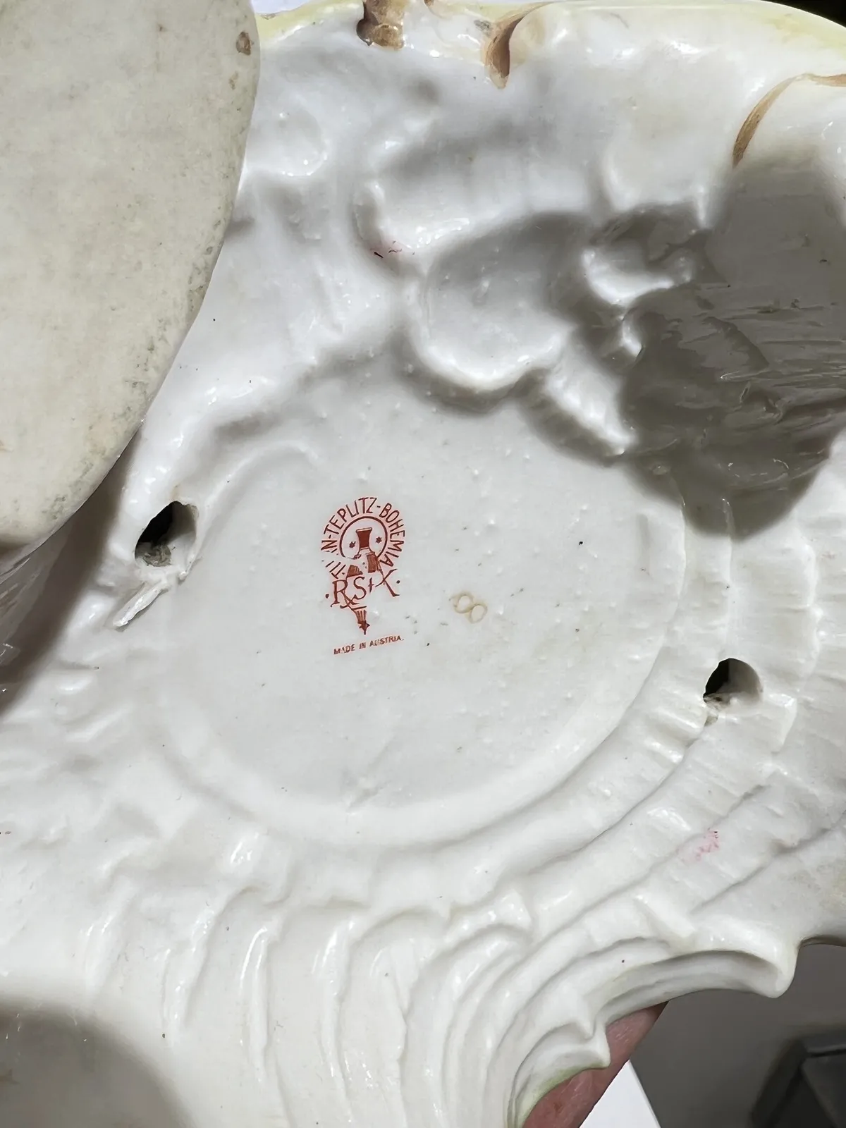 AMPHORA, TRNOVANY – SECESNÍ PORCELÁNOVÁ BUSTA - 4