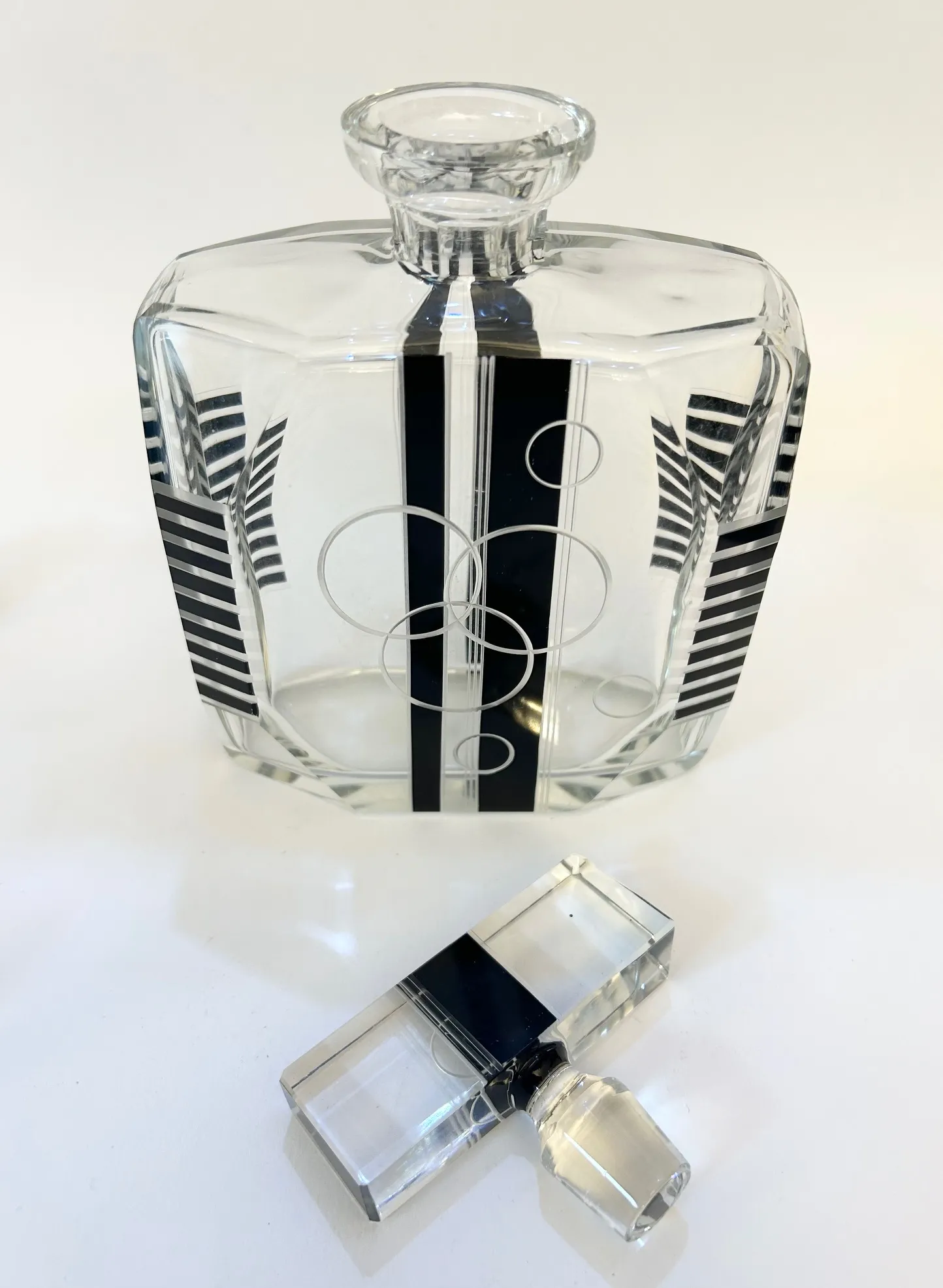 Art Deco skleněný servis od sklářského výtvarníka Karla Paldy - 6