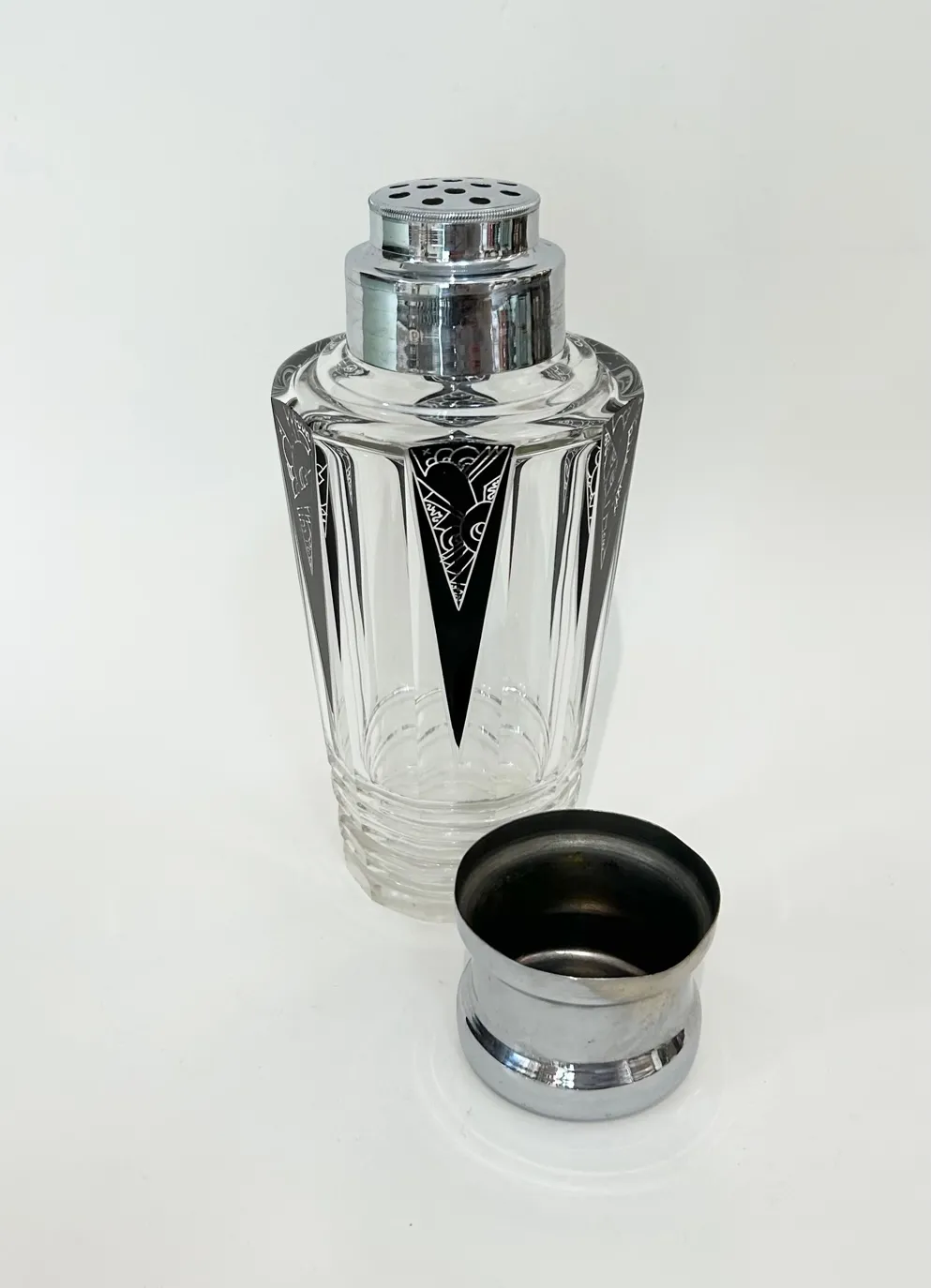 Český skleněný koktejlový servis – Art Deco, Karel Palda - 3