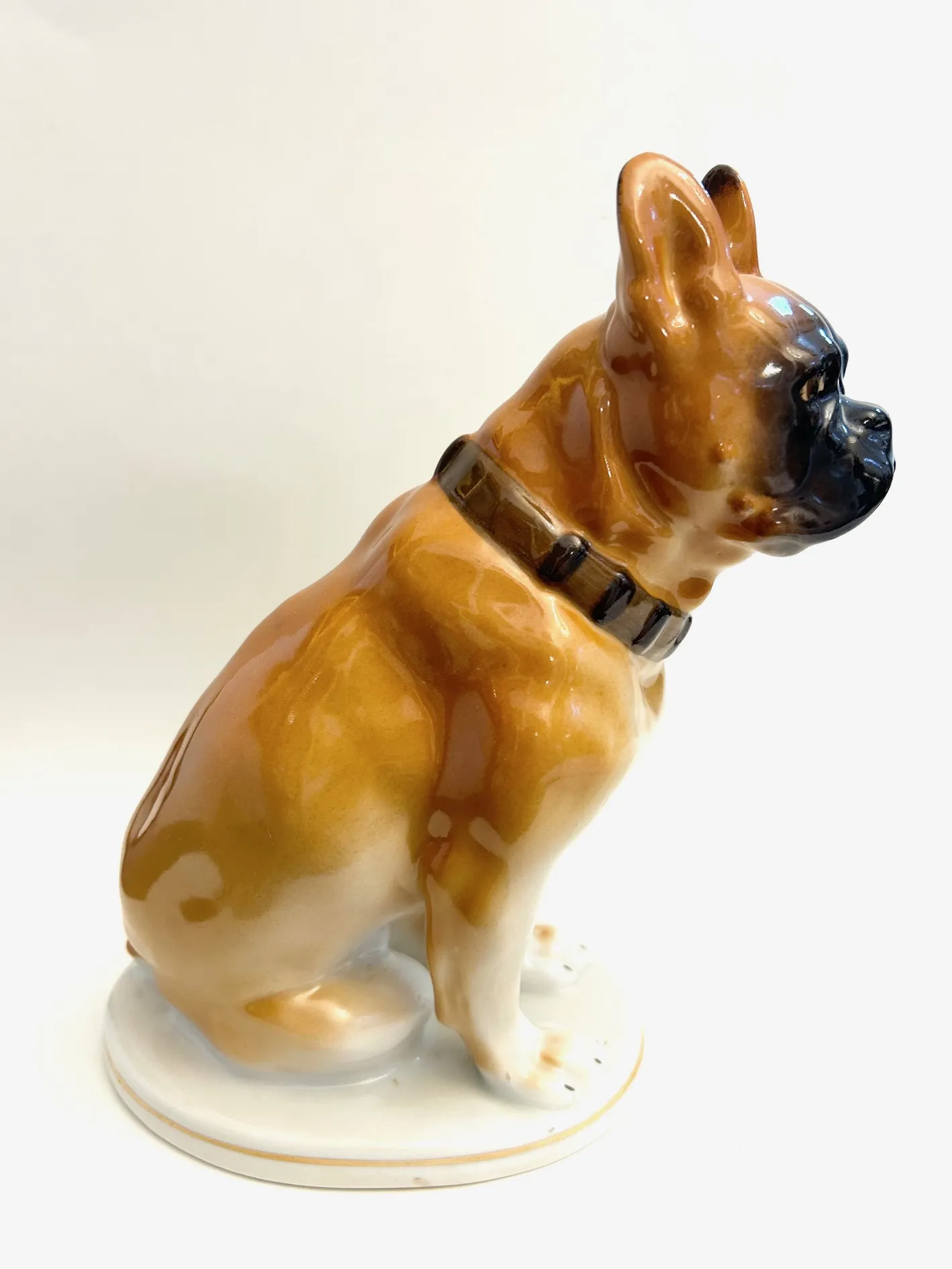 Porcelánový francouzský buldoček, Rusko Lomonosov - 2