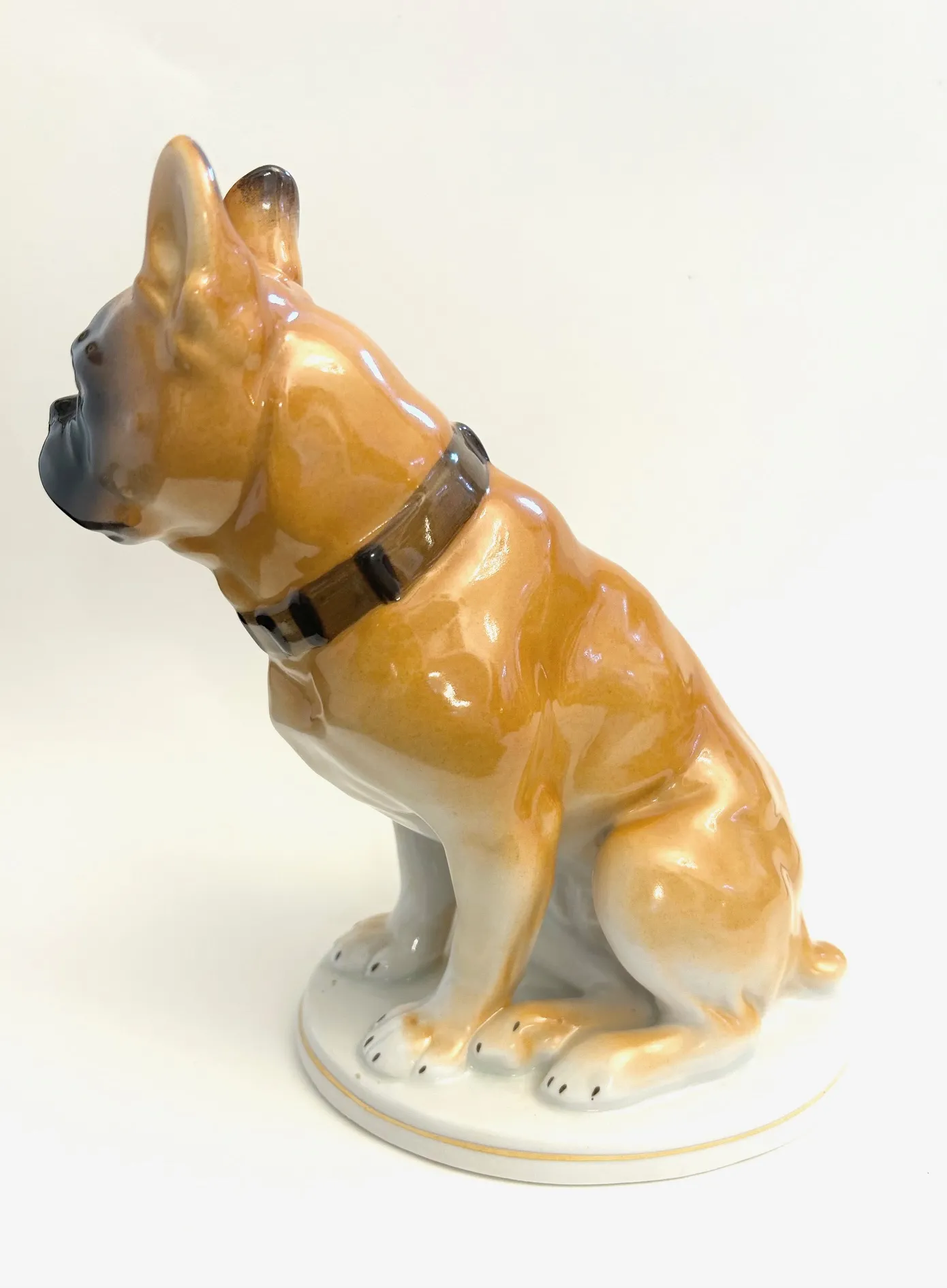 Porcelánový francouzský buldoček, Rusko Lomonosov - 4