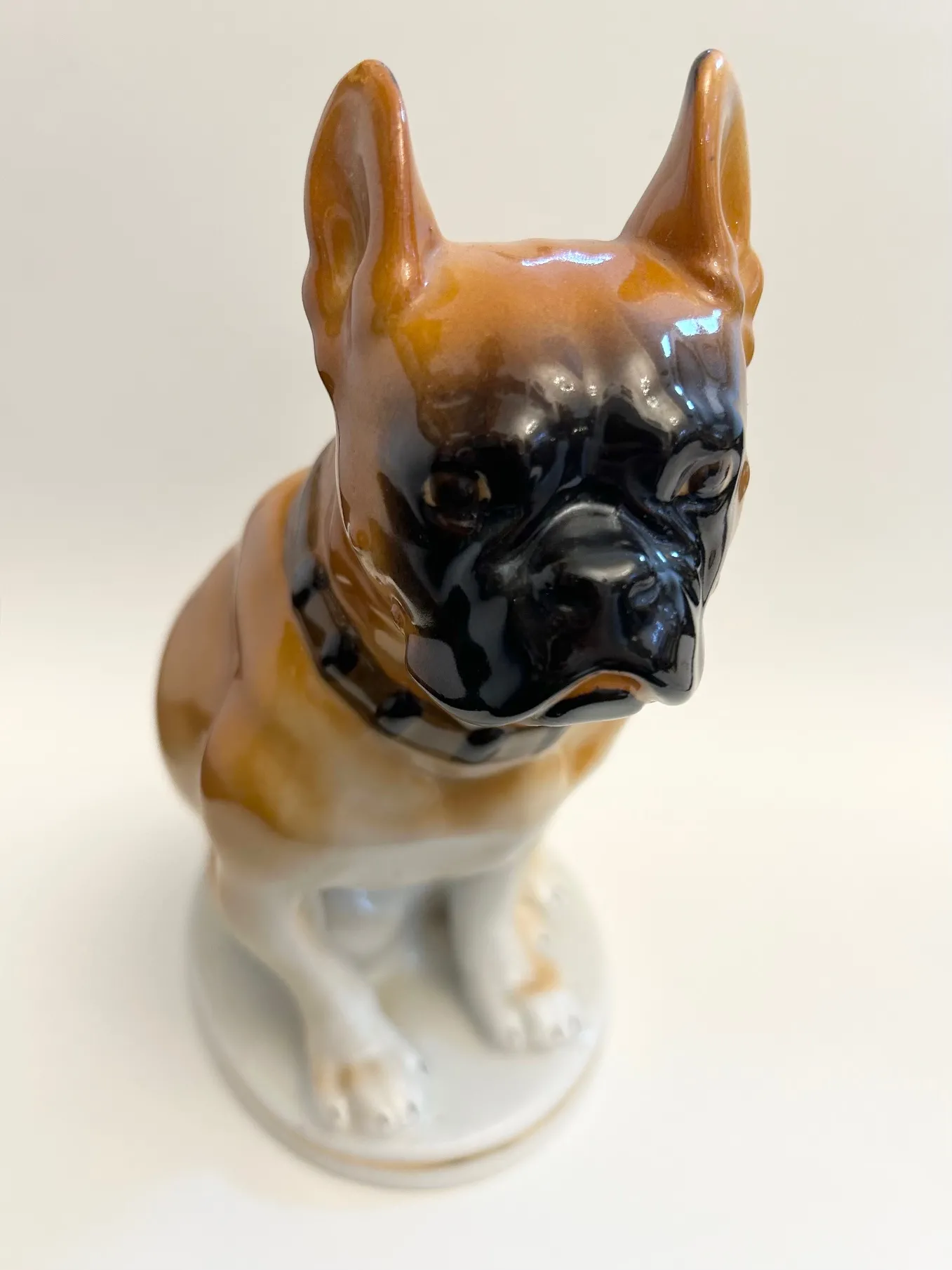 Porcelánový francouzský buldoček, Rusko Lomonosov - 7