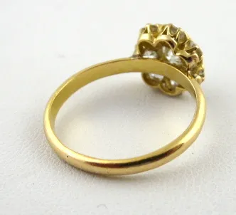 Zlatý prsten s 8 diamanty 1,25 ct – Kytička - 4