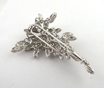 Luxusní brož s 68 přírodními diamanty – 8,80 ct - 4