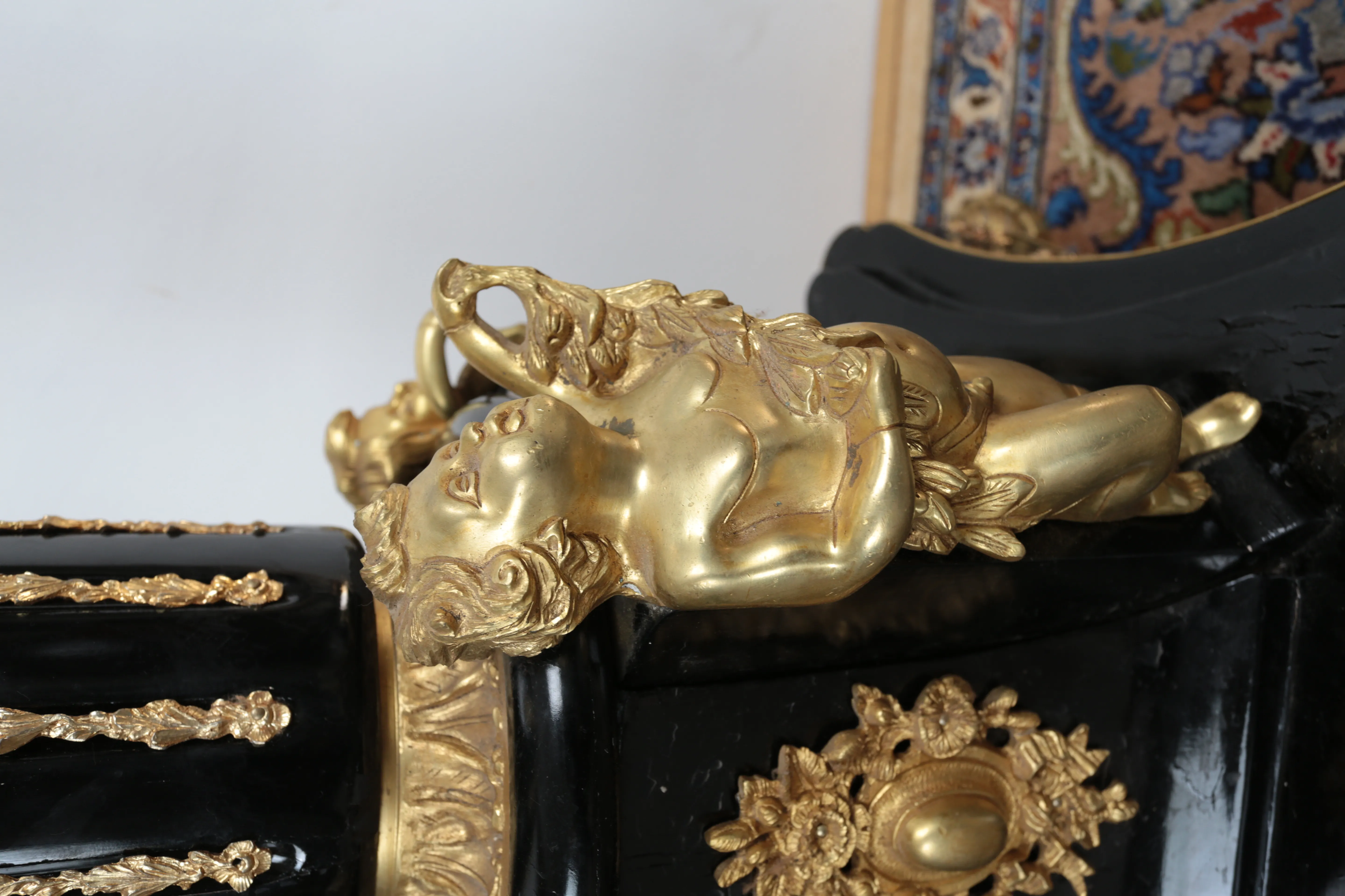 Zámecký / palácový podstavec s putti - 8