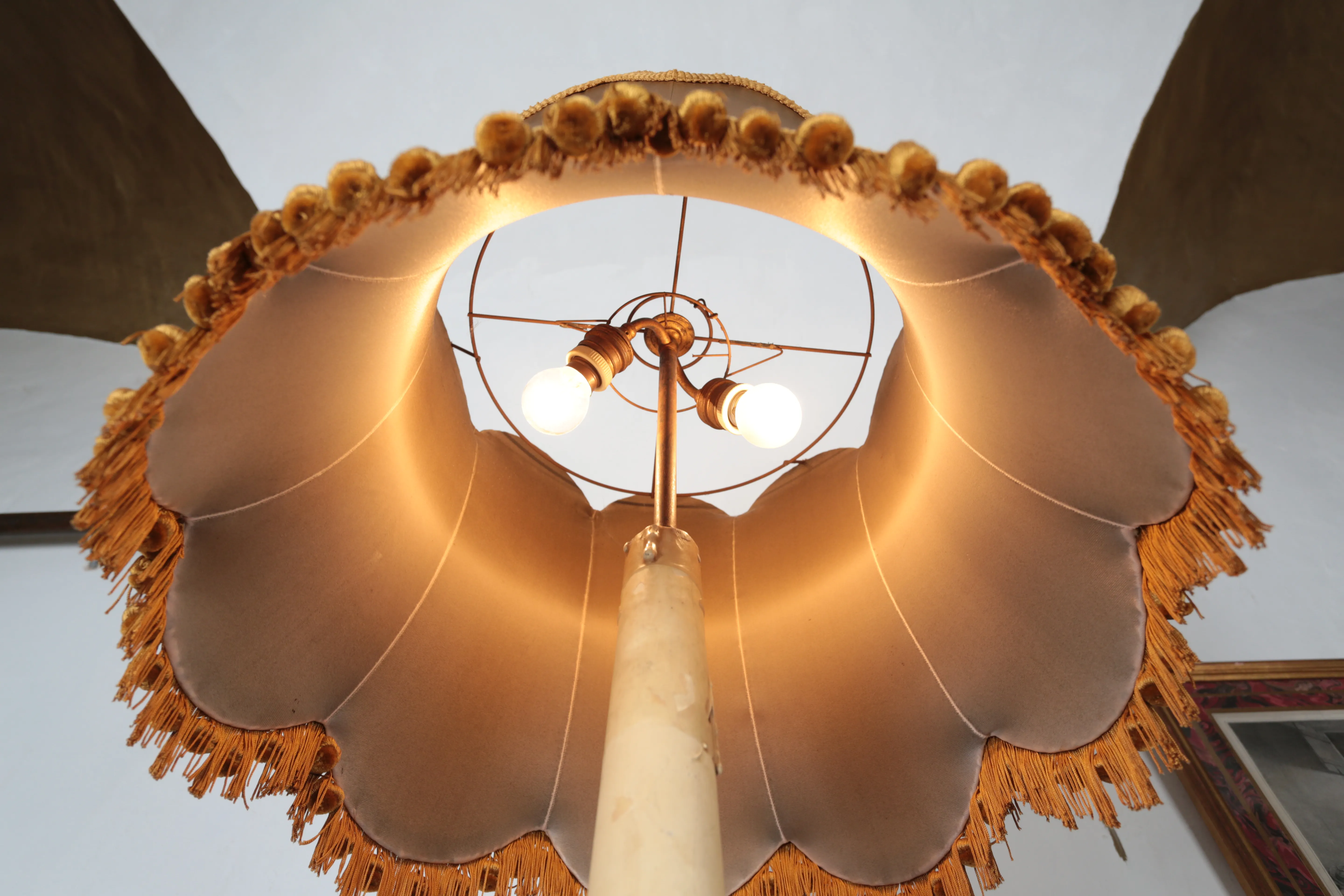 Barokní dřevěný svícen – Lampa - 6