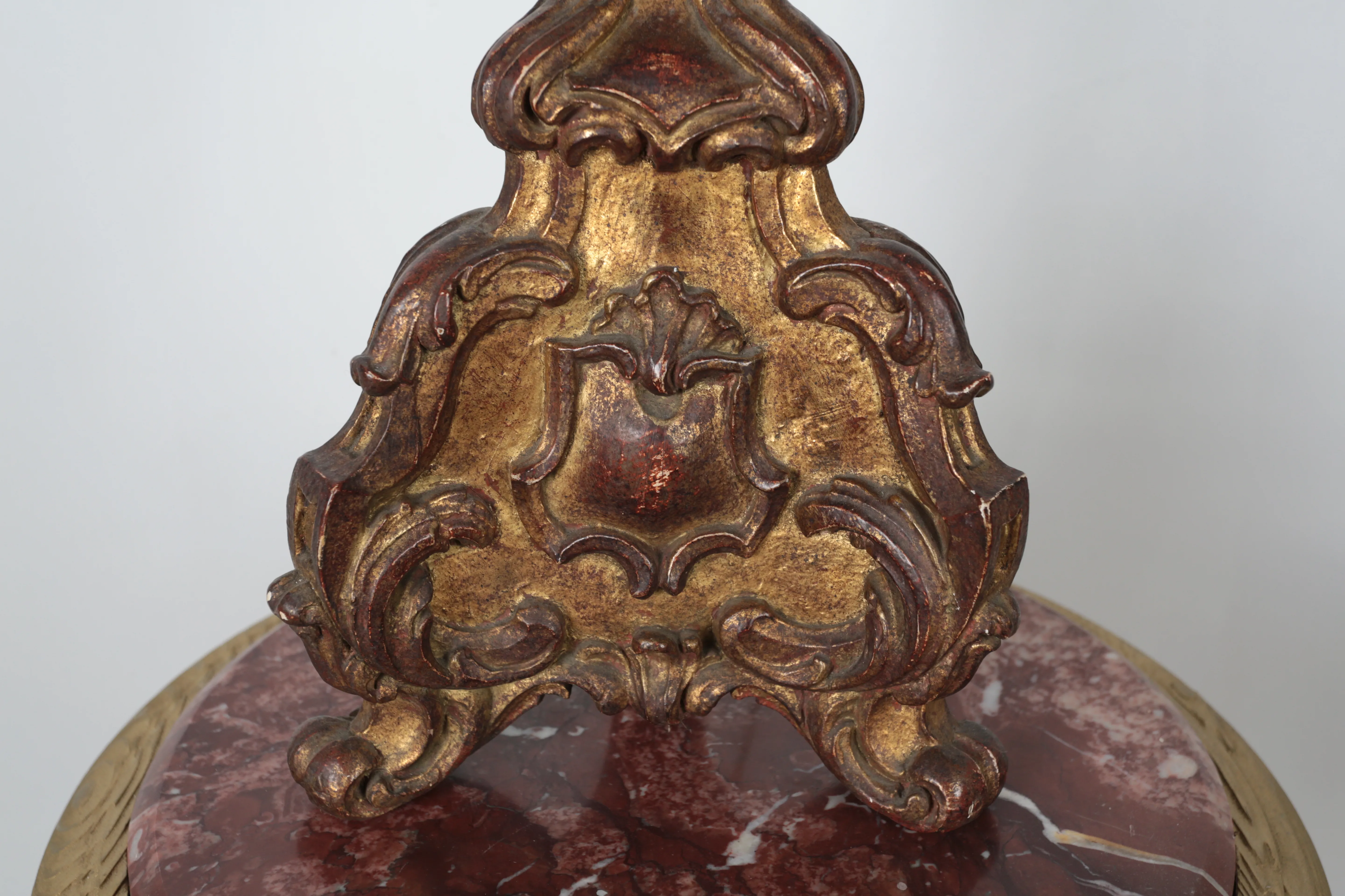 Barokní dřevěný svícen – Lampa - 7