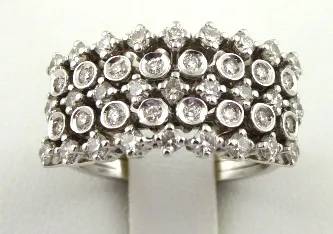 Prsten s 43 přírodními diamanty – 1,05 ct - 3