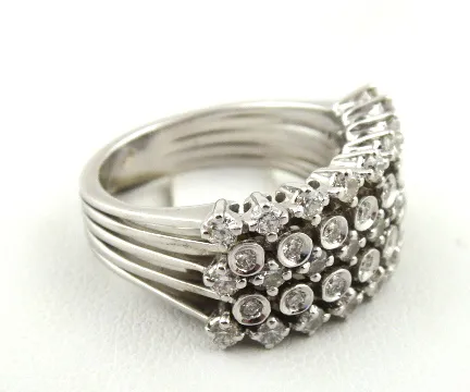 Prsten s 43 přírodními diamanty – 1,05 ct - 5