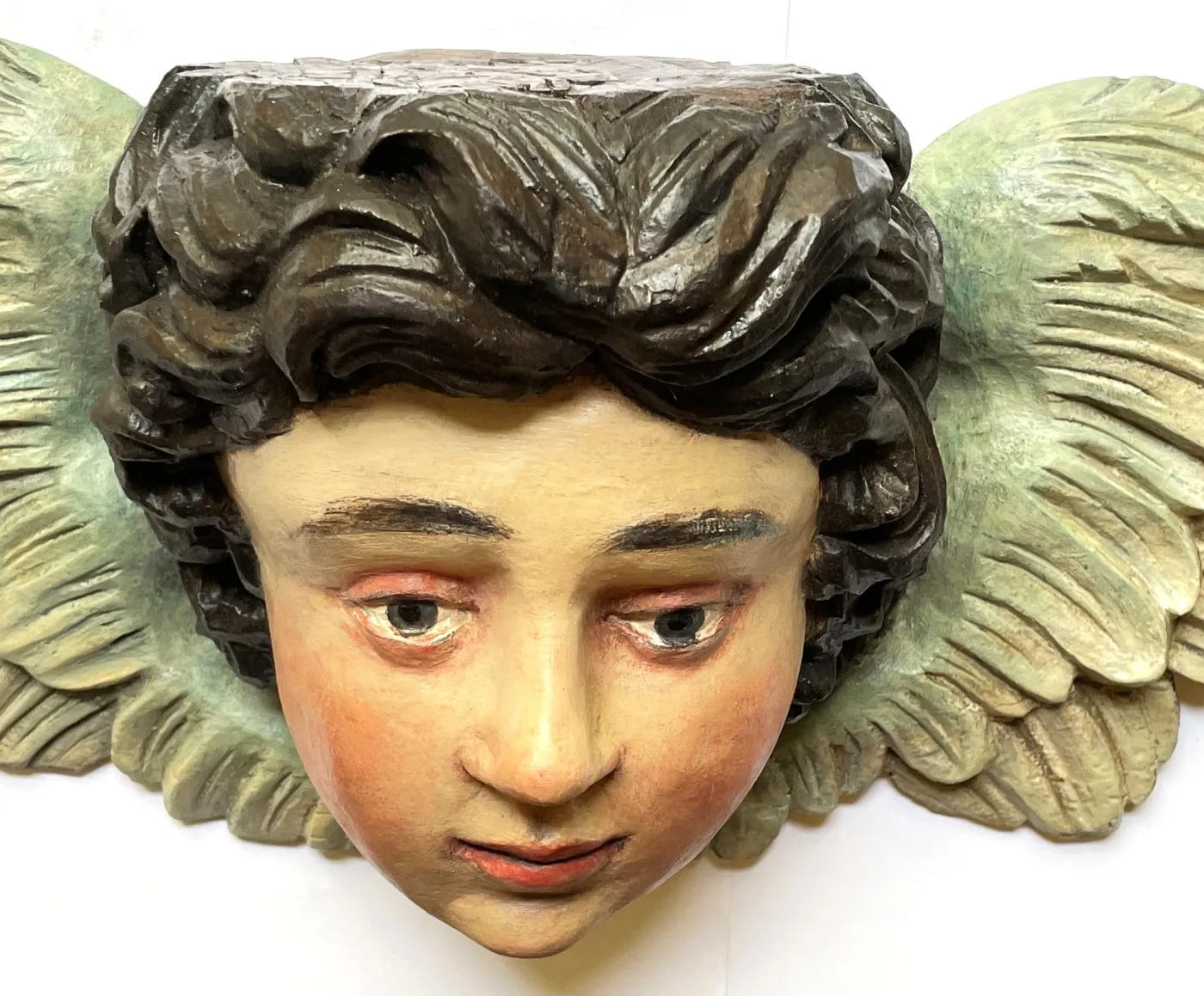 Velká okřídlená hlava anděla – Putto - 2