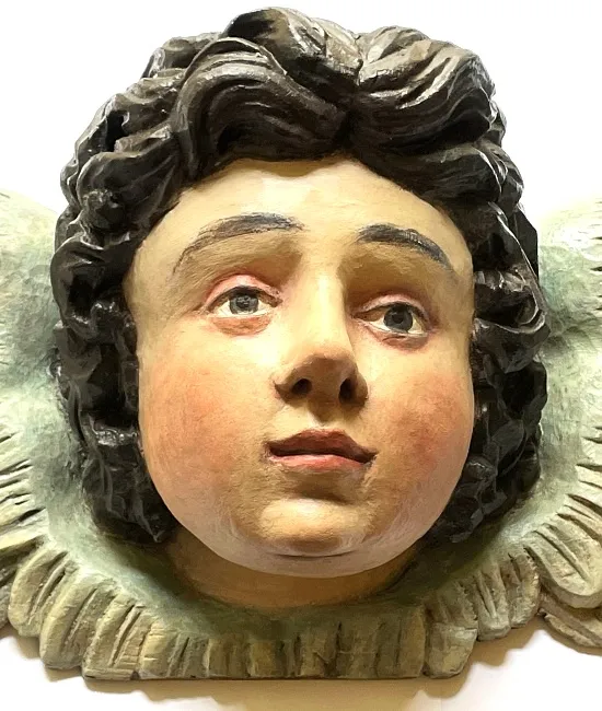 Velká okřídlená hlava anděla – Putto - 3