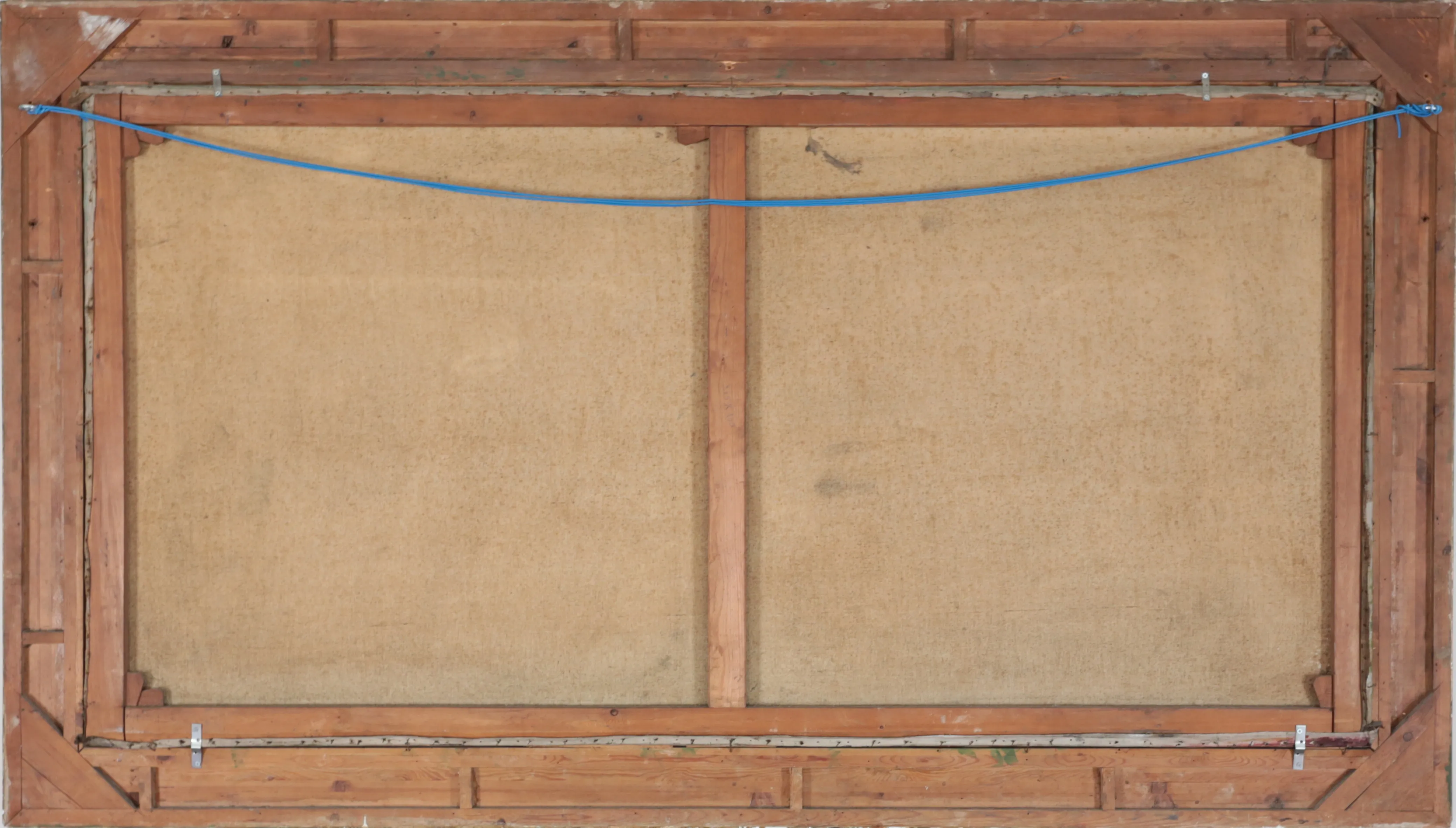 G. Albrecht – Výhled na vesnici s kostelem, velký obraz 232 x 132 cm - 6