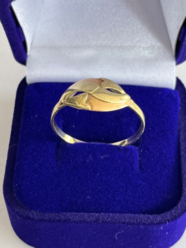 Zlatý prsten ze 14 karátového zlata - velká velikost- 2,47 gr