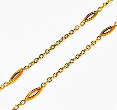 Starožitný zlatý řetízek – 14 karátů- 2,78 gramů