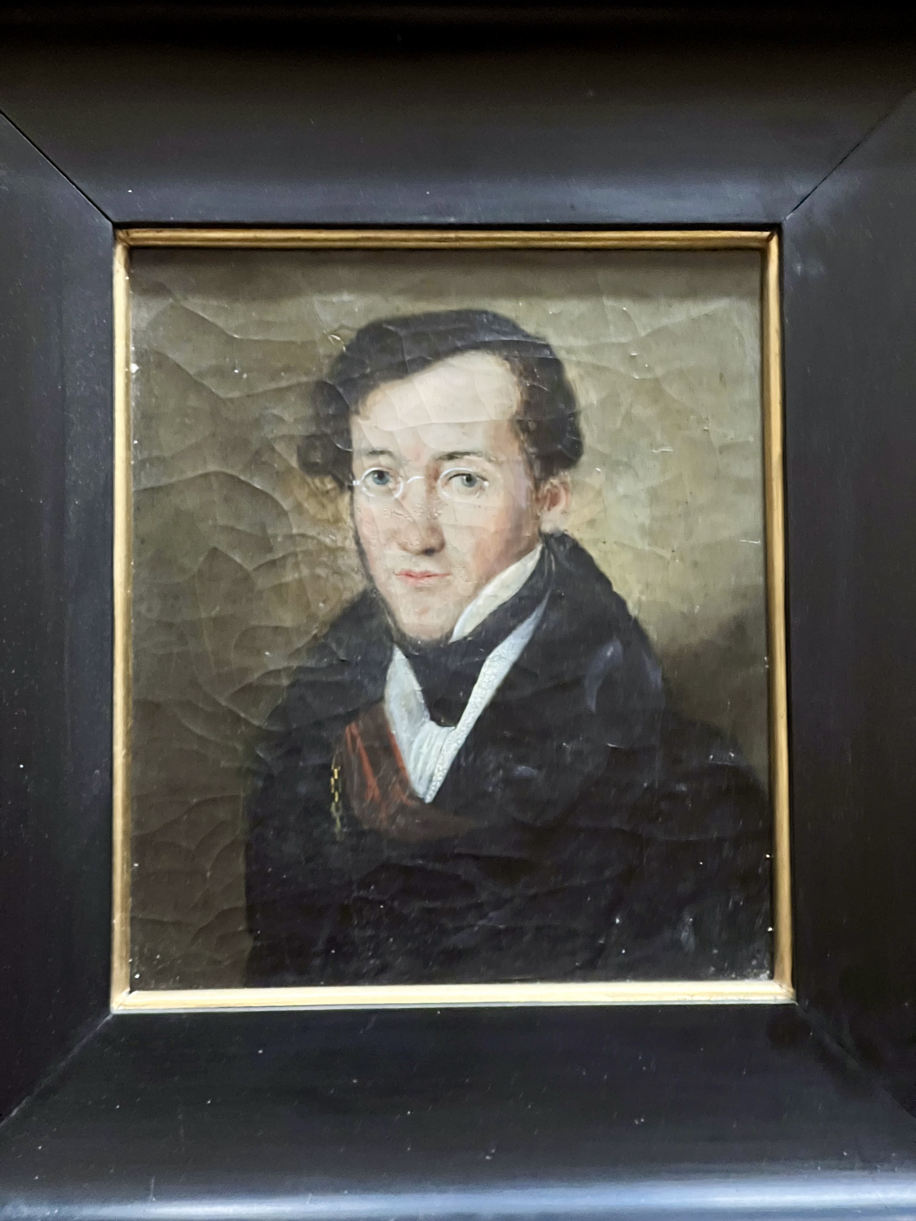 Portrét mladého muže – olej na plátně – signovaný ligaturou