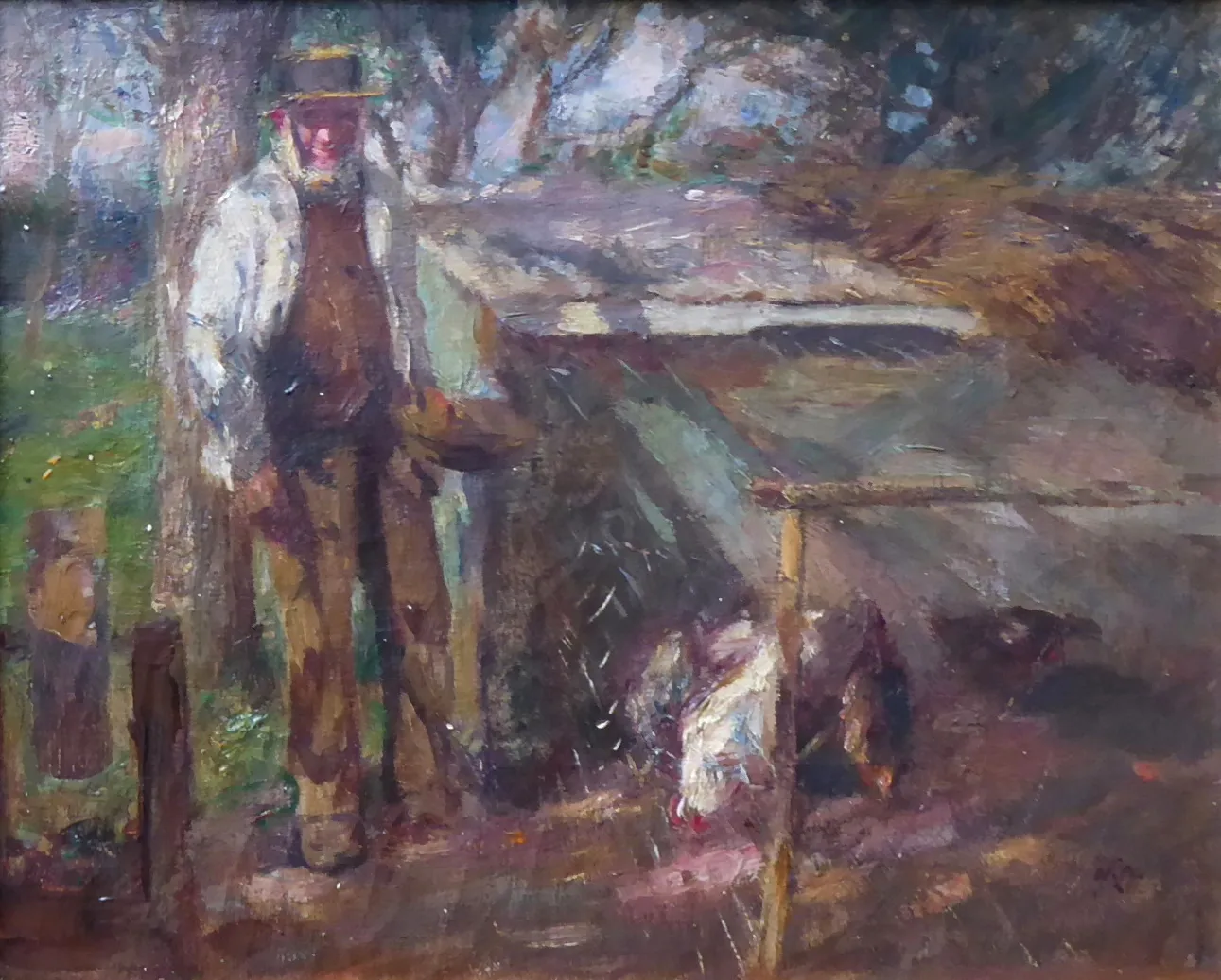 Harry Fiedler (1856-1935) – U kurníku - 2