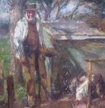 Harry Fiedler (1856-1935) – U kurníku - 3