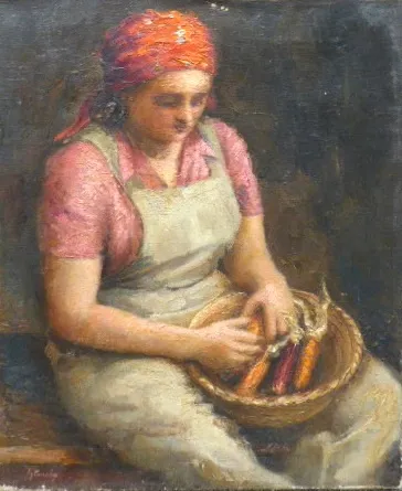 Ladislav Vyšanský (nar. 1915) – Žena s kukuřicí - 2