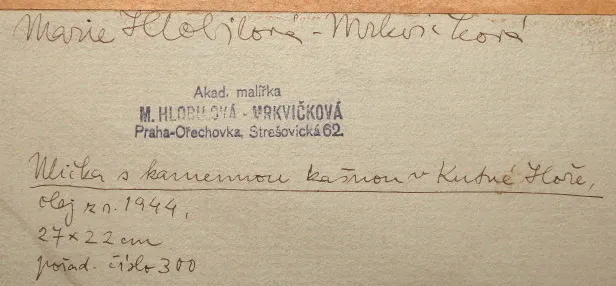 Marie Hlobilová Mrkvičková – Ulička v Kutné Hoře - 5