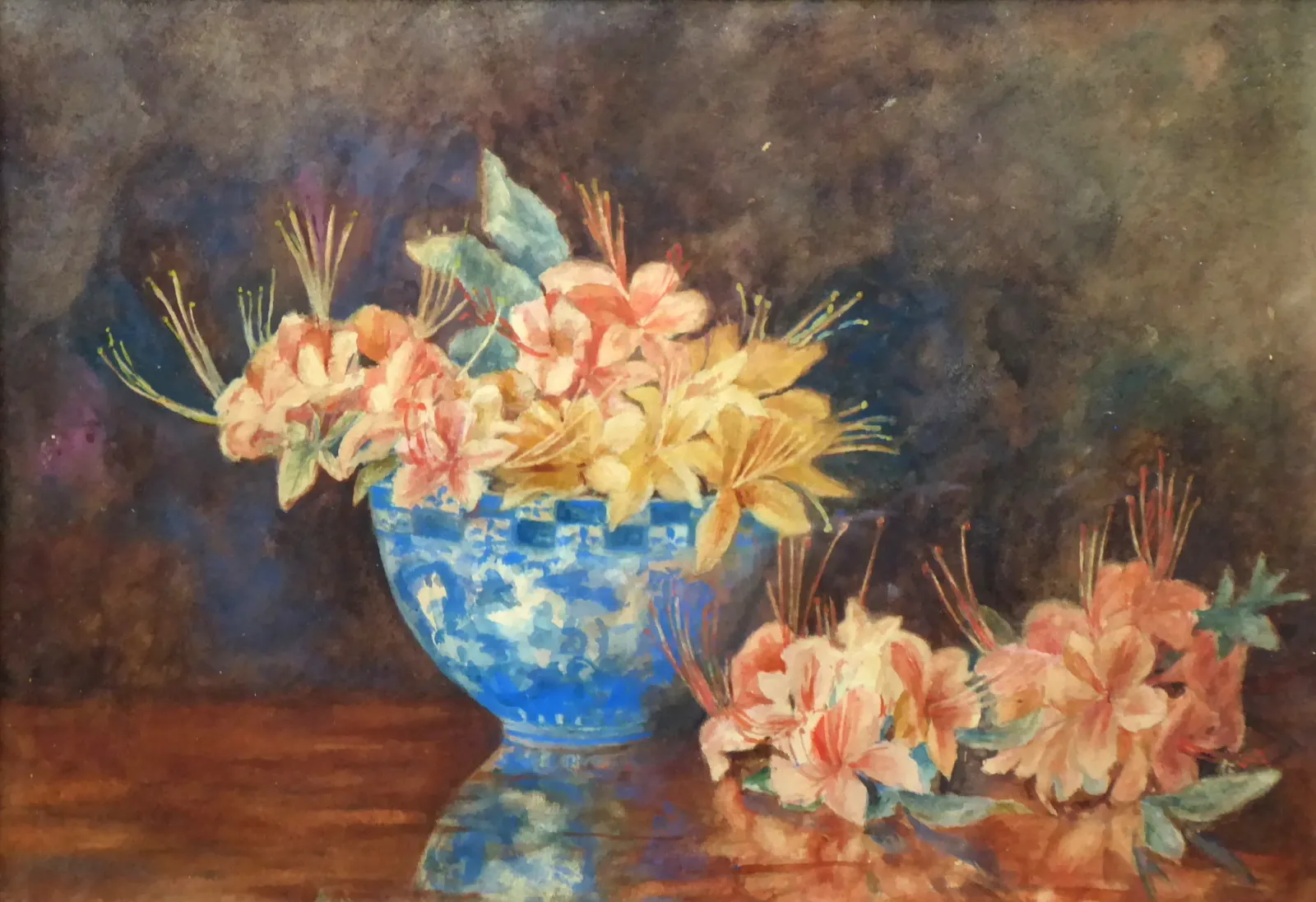 Rene William Thomas – Zátiší s květinami v misce - 2