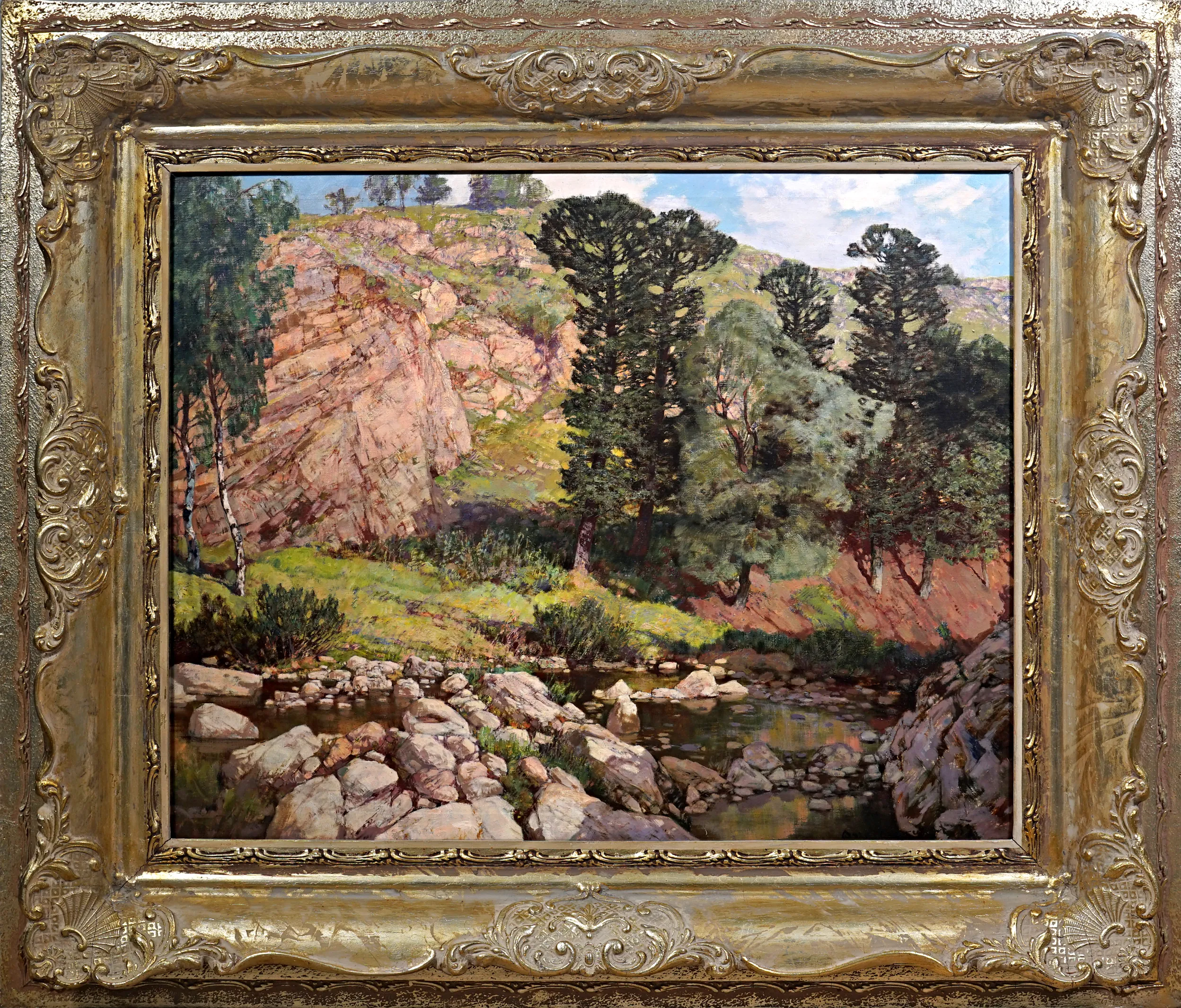 Augustin Mervart – Skalnatá krajina – větší formát