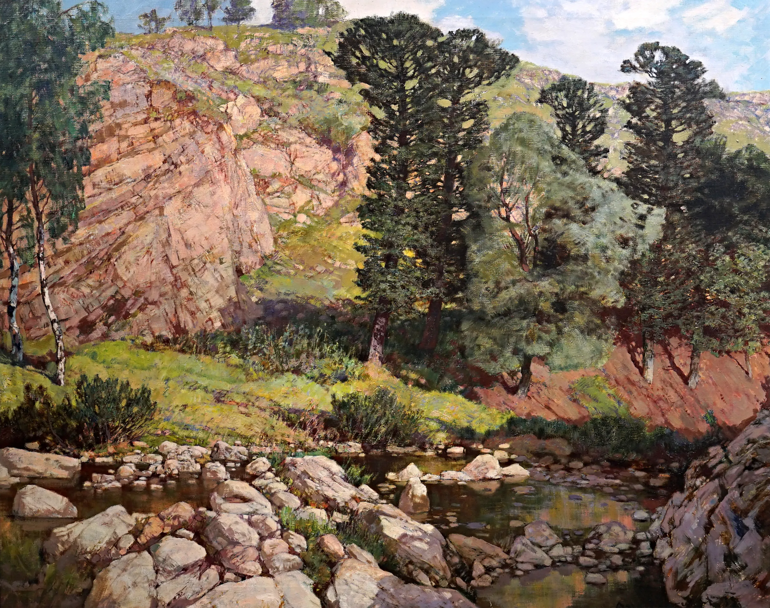 Augustin Mervart – Skalnatá krajina – větší formát - 2