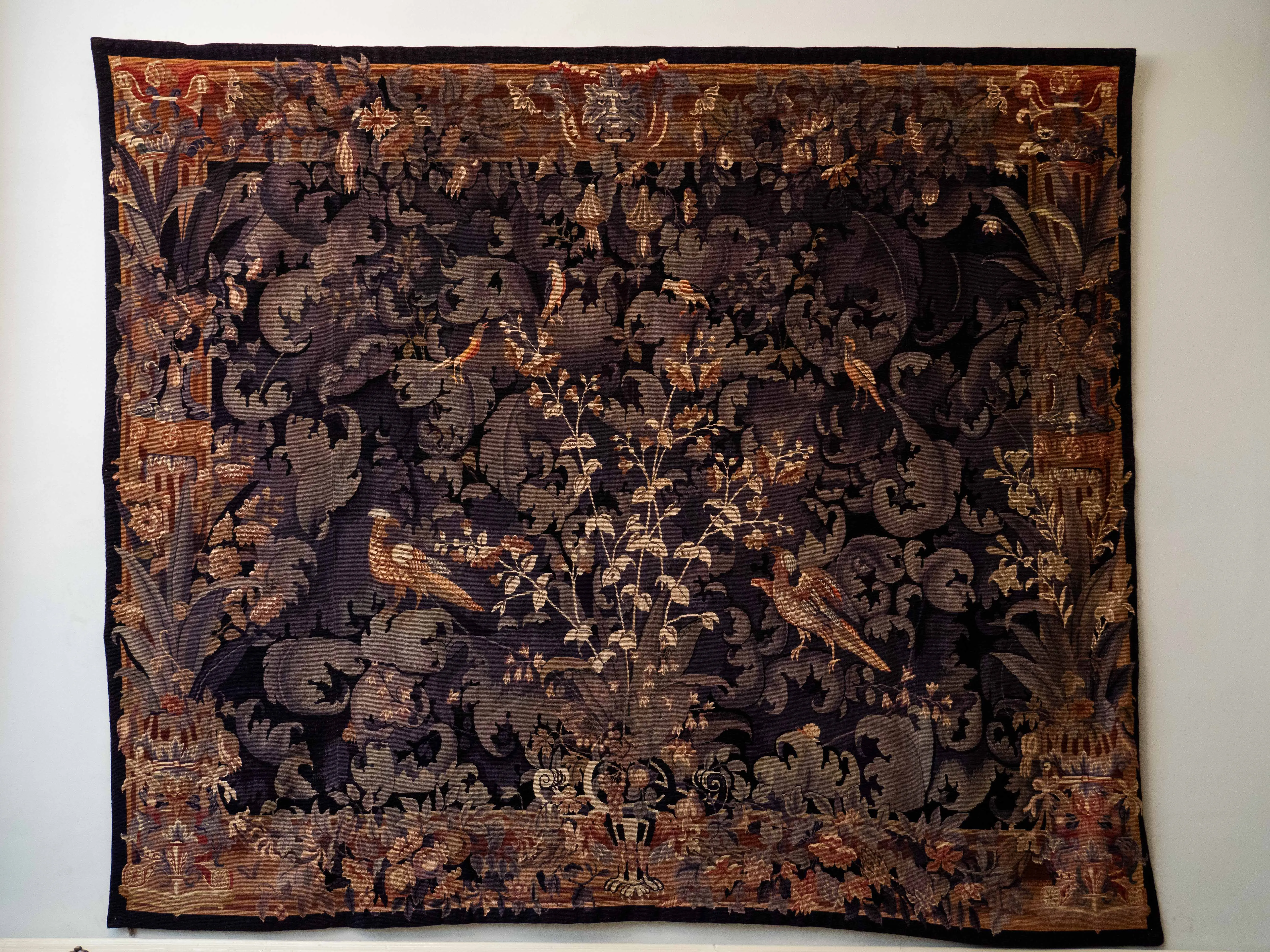 Velký gobelín / tapiserie Zelené listy, 206 x 237 cm - 2