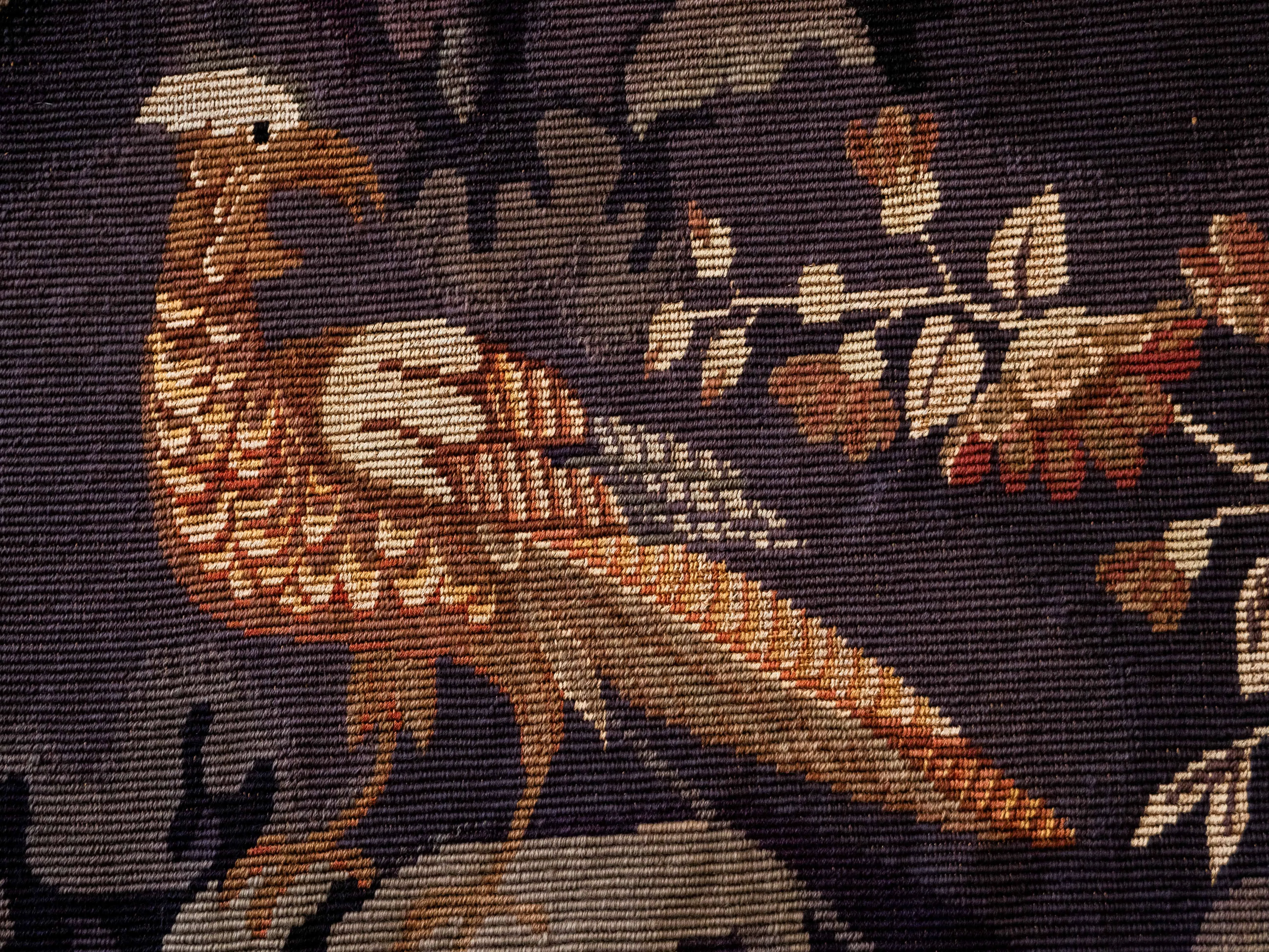 Velký gobelín / tapiserie Zelené listy, 206 x 237 cm - 4