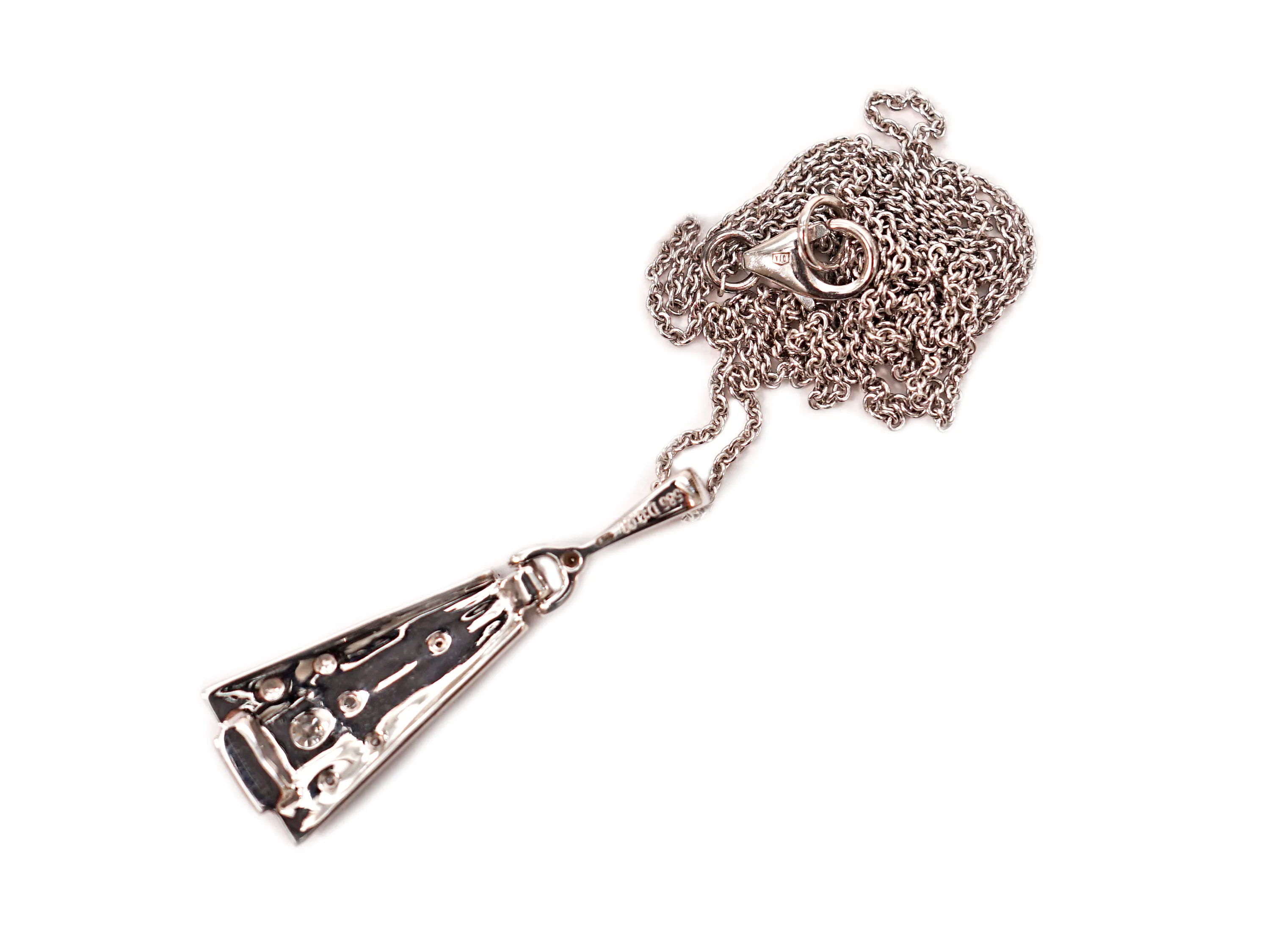 Zlatý přívěsek s diamanty ve stylu art deco - 2
