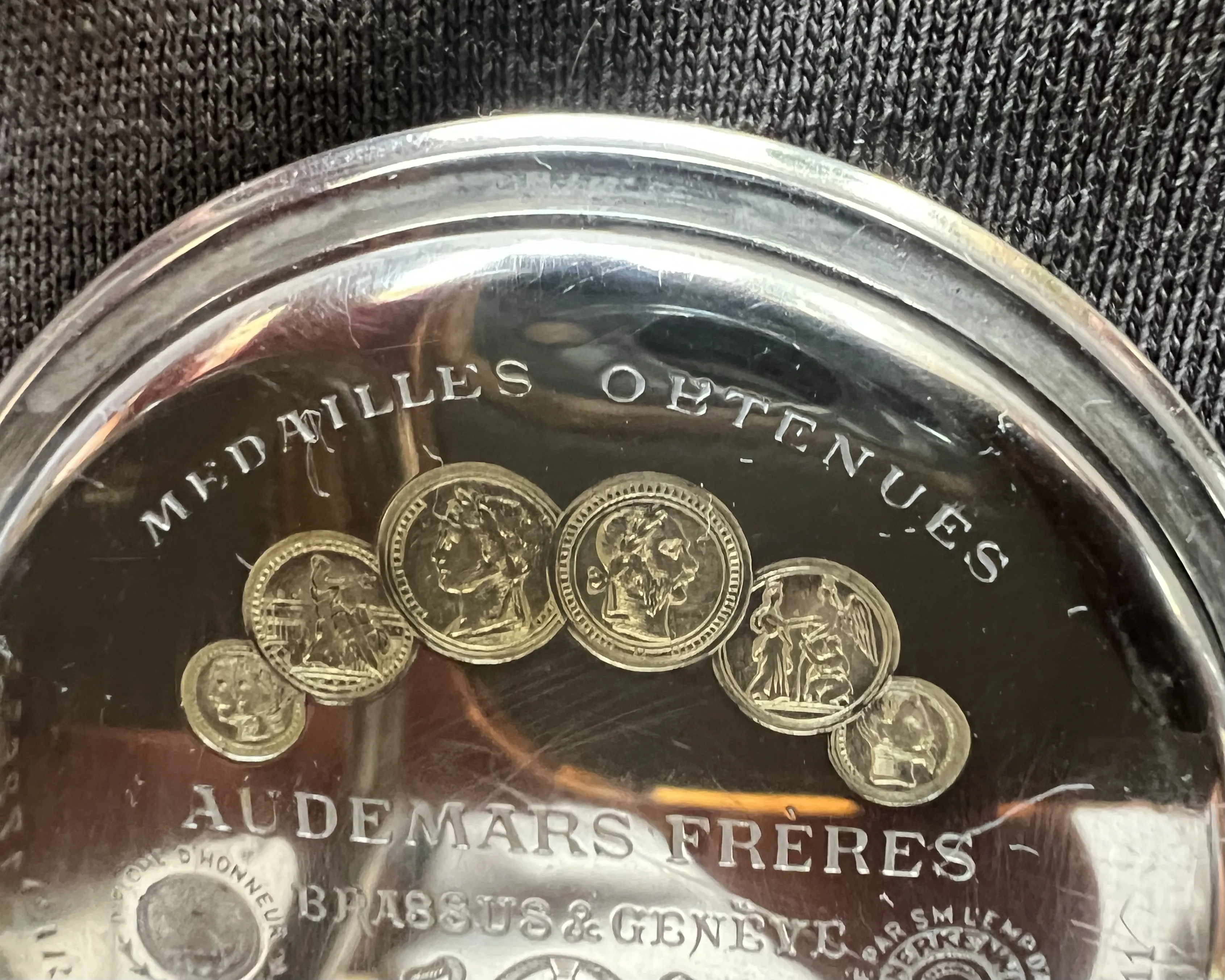 Stříbrné kapesní hodinky – AUDEMARS FRERES GENEVE - 5