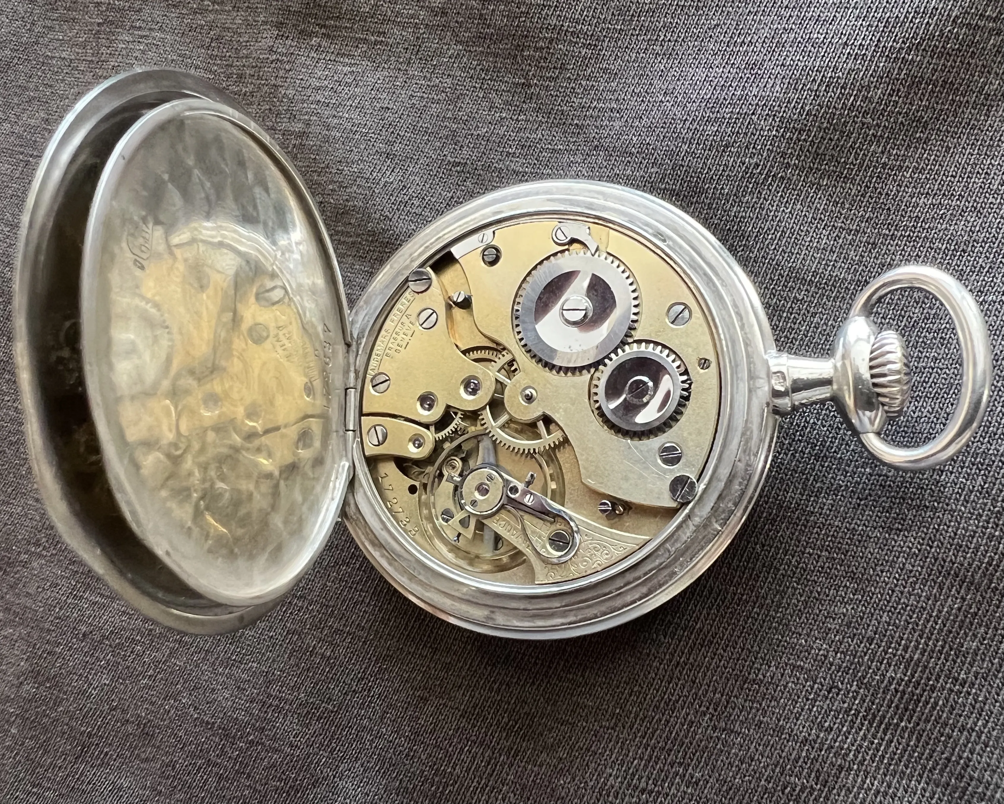 Stříbrné kapesní hodinky – AUDEMARS FRERES GENEVE - 6