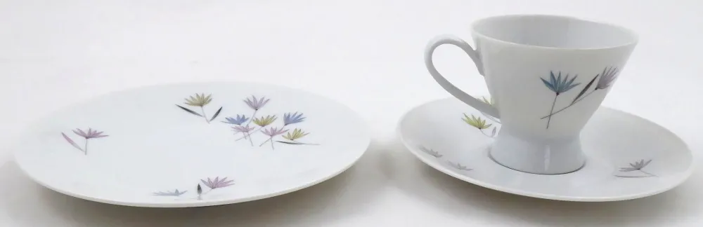 Moca šálek s dezertním talířkem – Rosenthal, Grass - 2