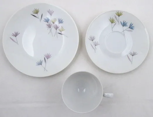 Moca šálek s dezertním talířkem – Rosenthal, Grass - 3