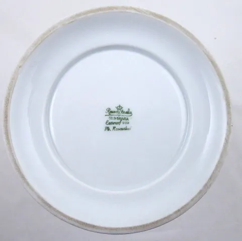 Velká porcelánová váza s květinami – Rosenthal - 4