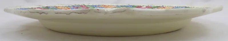 Talíř s barevnými květinovými věnečky a jménem – Olomučany ? - 2