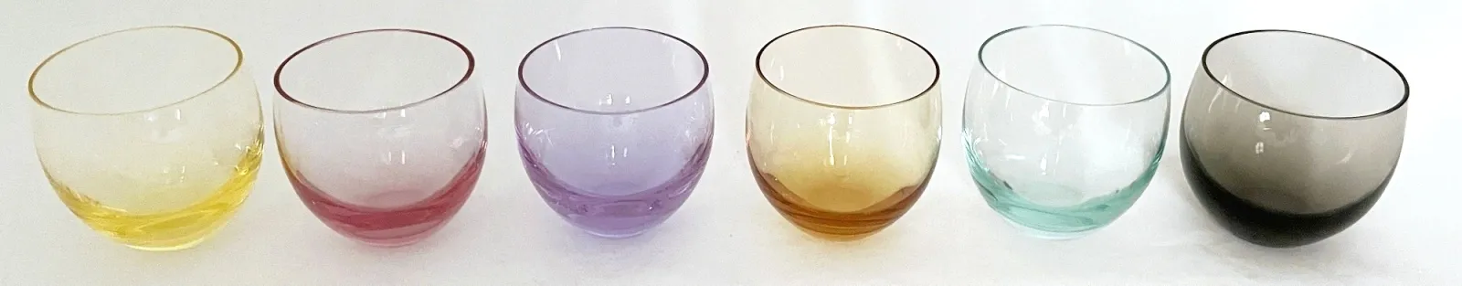 Šest barevných skleniček – Moser, Culbuto - 2