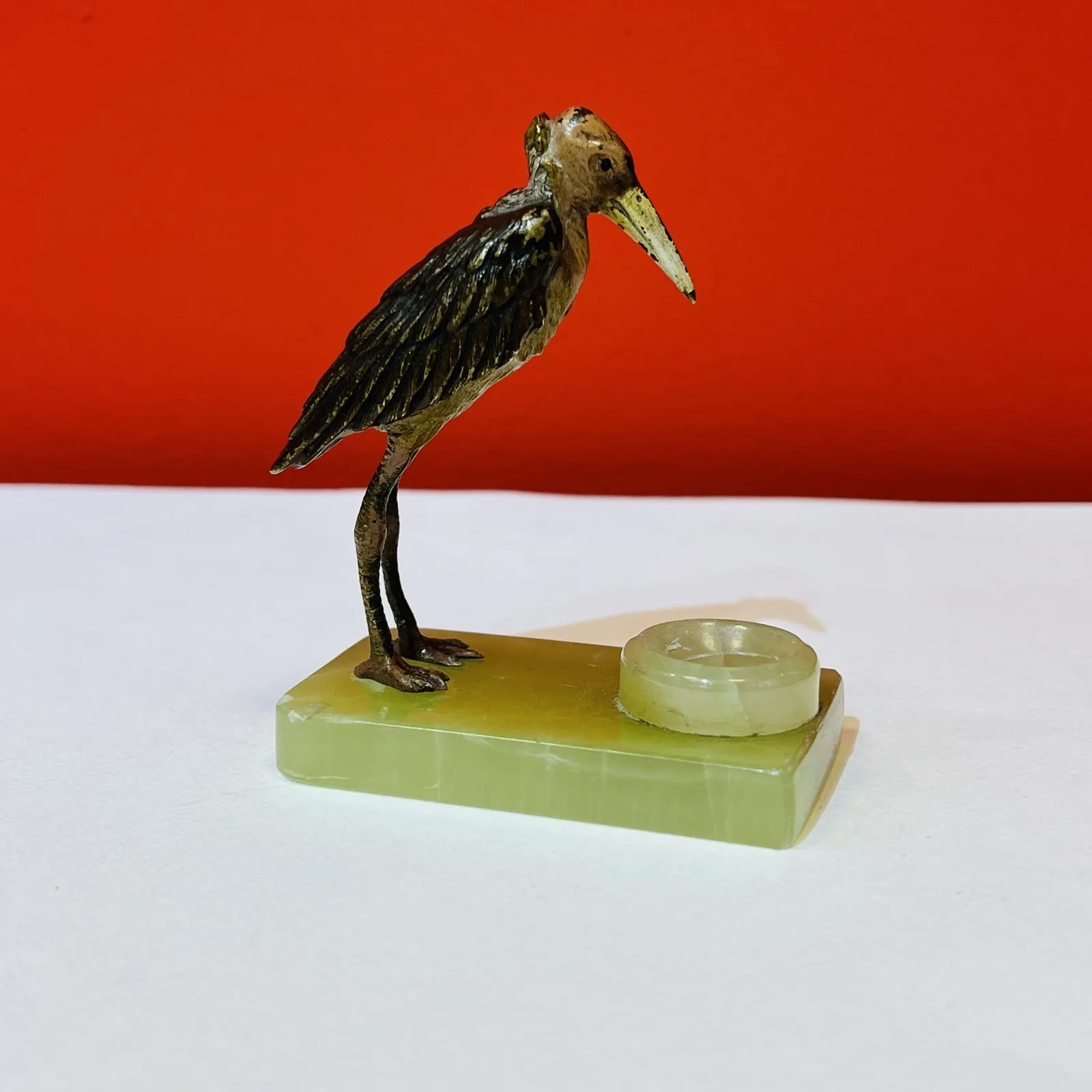 Vídeňský bronz, čáp Marabu - 4