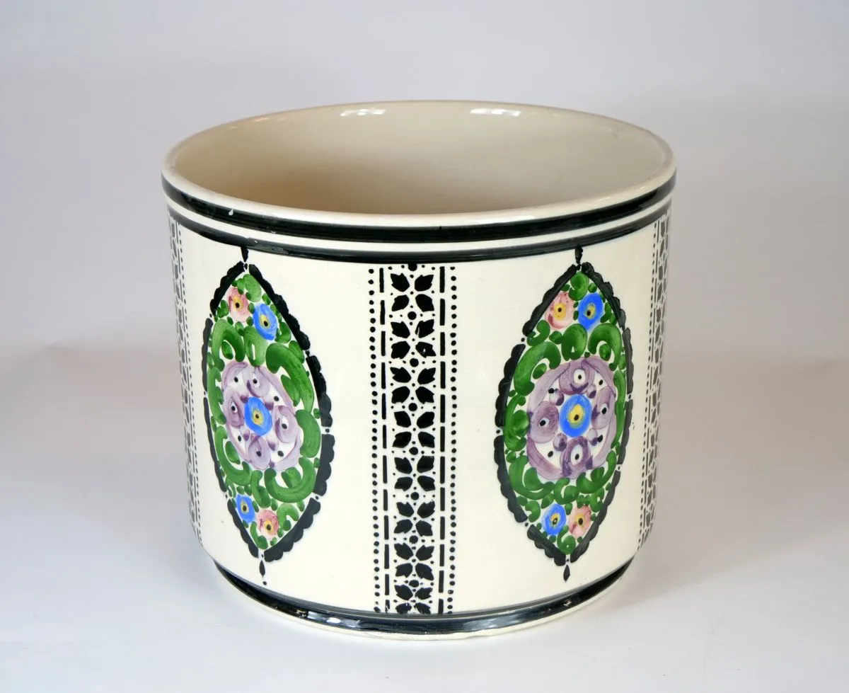 Velký art deco obal na květináč - 2