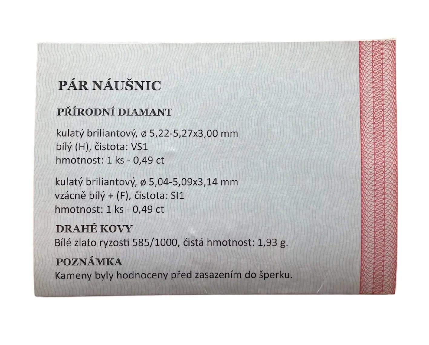 Zlaté náušnice s brilianty - 3