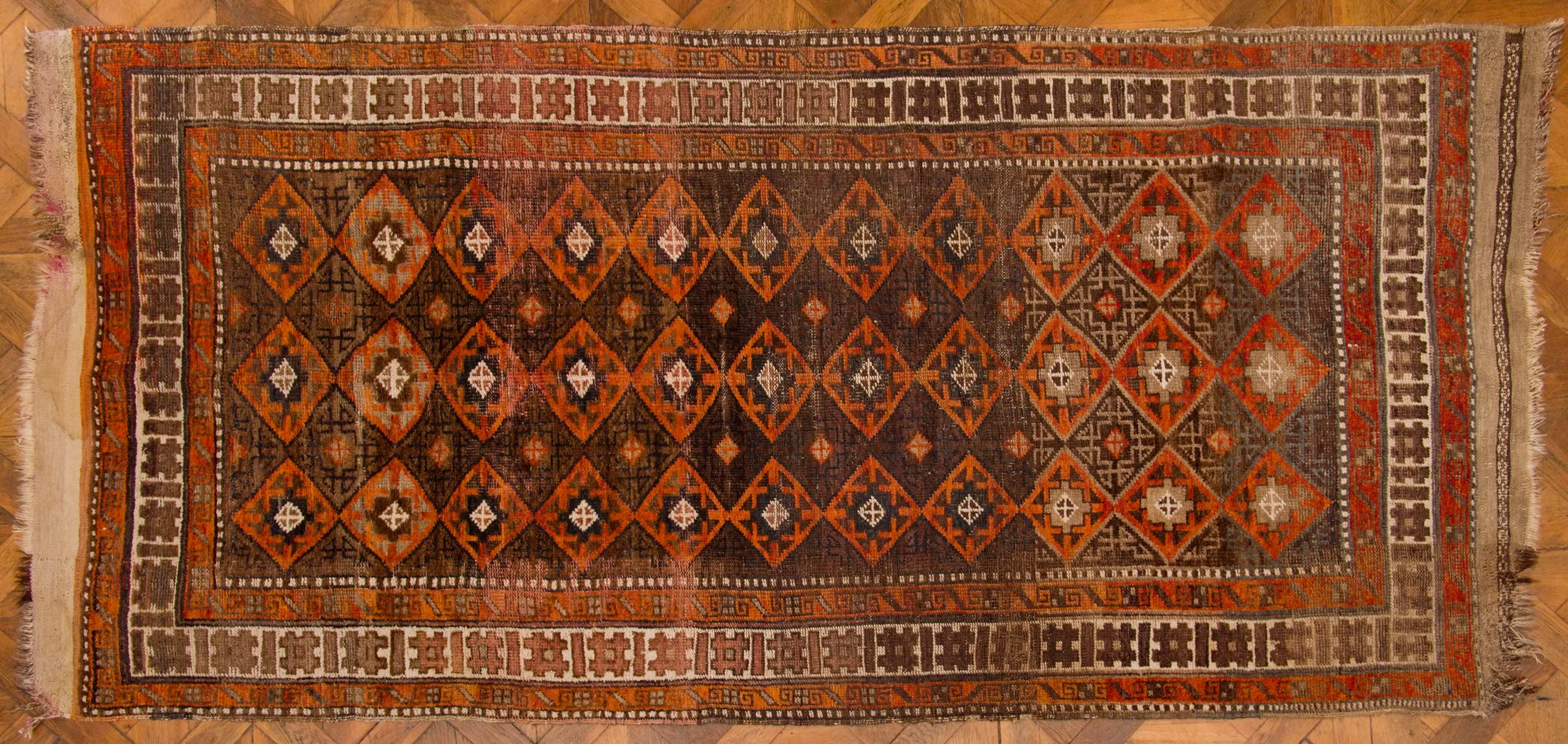 Starožitný běhoun Shiraz 281 X 132 cm - 10