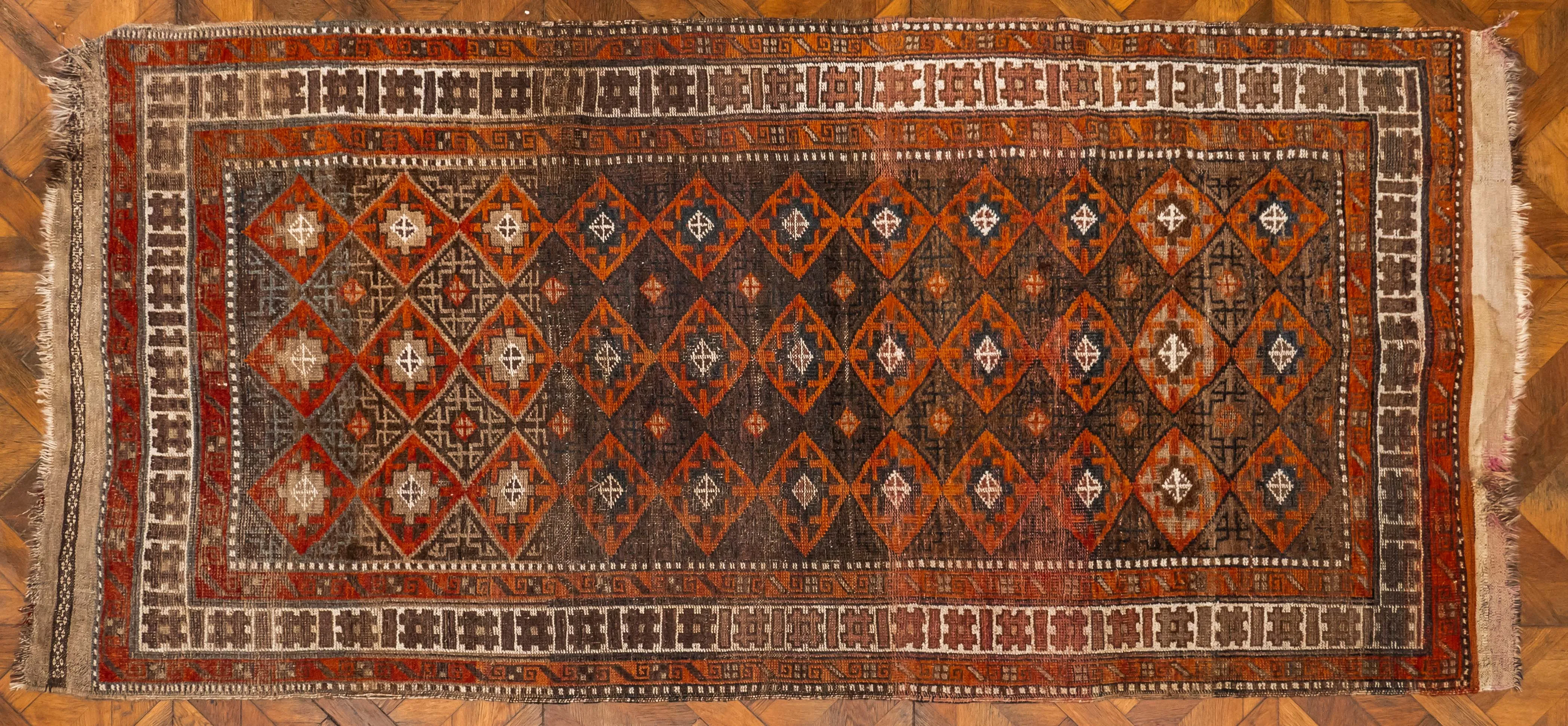 Starožitný běhoun Shiraz 281 X 132 cm - 8