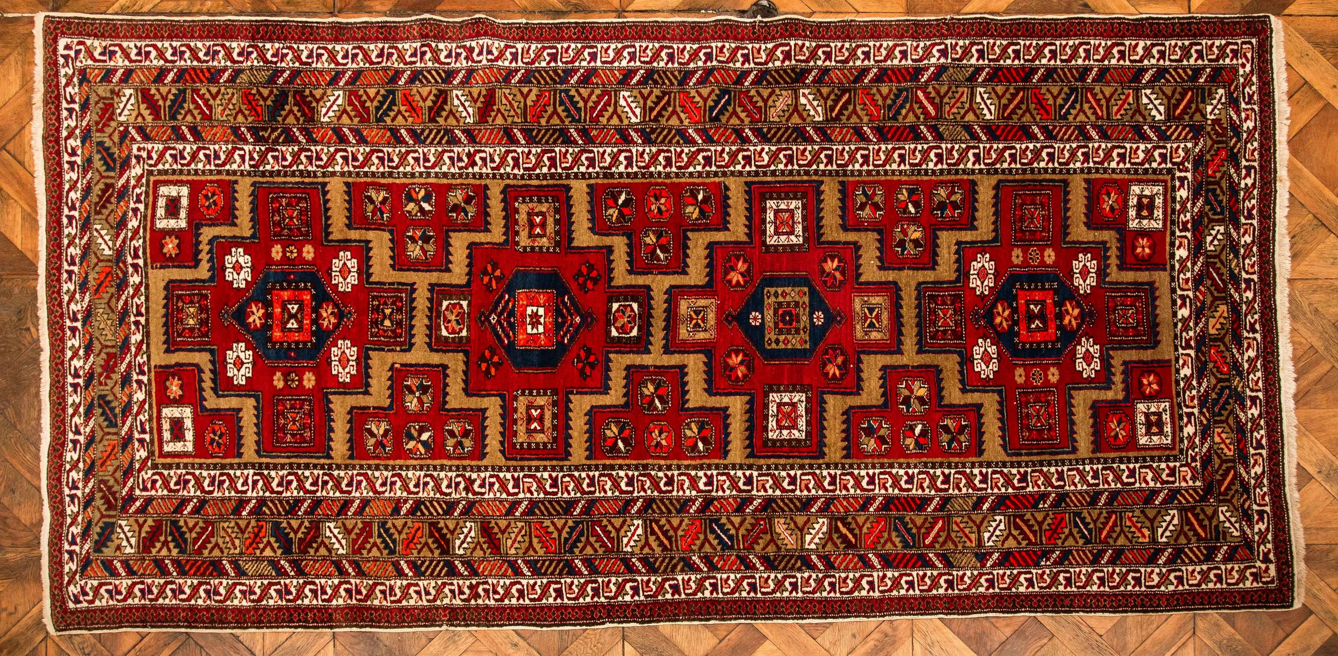 Ručně vázaný koberec Shirvan 300 X 155 cm - 1