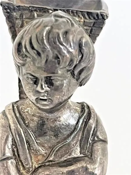 Stříbrný stojánek na párátka výška 10 cm - 3
