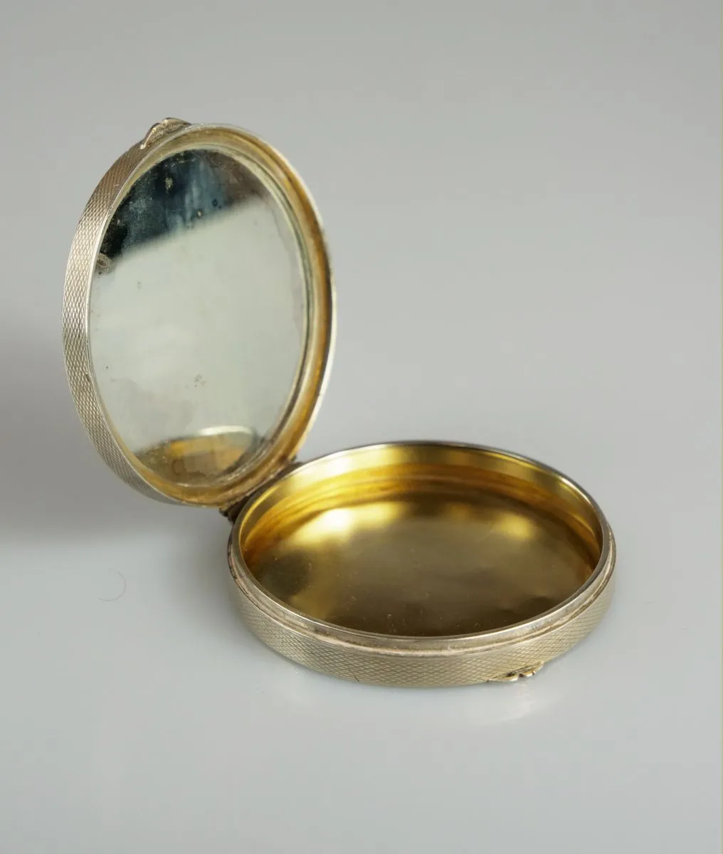 Art deco stříbrná pudřenka - 2