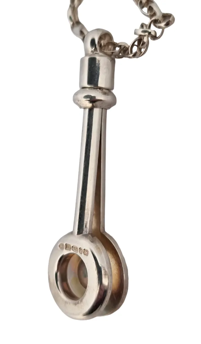 STŘÍBRNÝ UNIKÁTNÍ PŘÍVĚSEK KLIPS NA UBROUSKY - 5