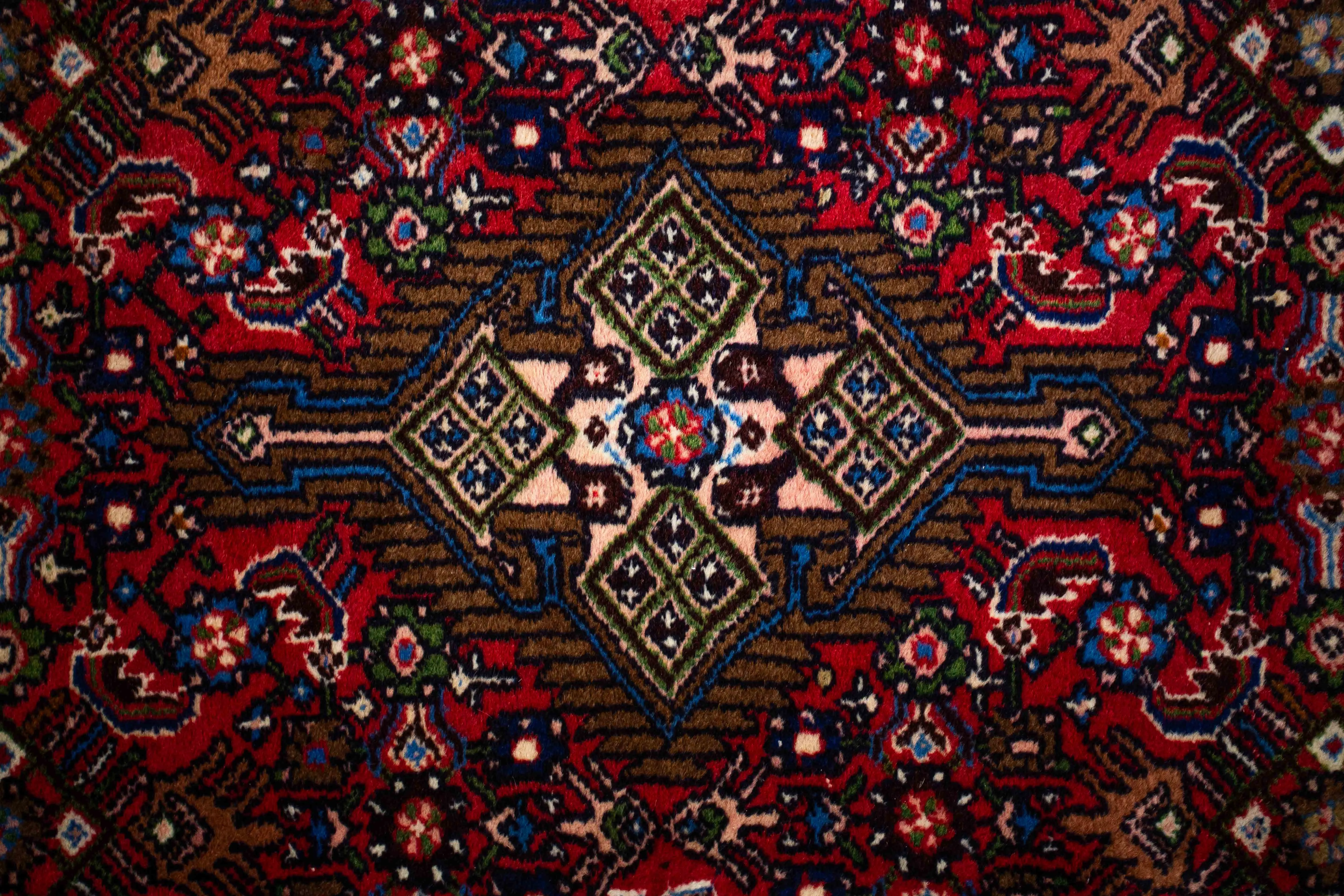 Ručně vázaný koberec z perského Hamadanu 142 X 103 cm - 2