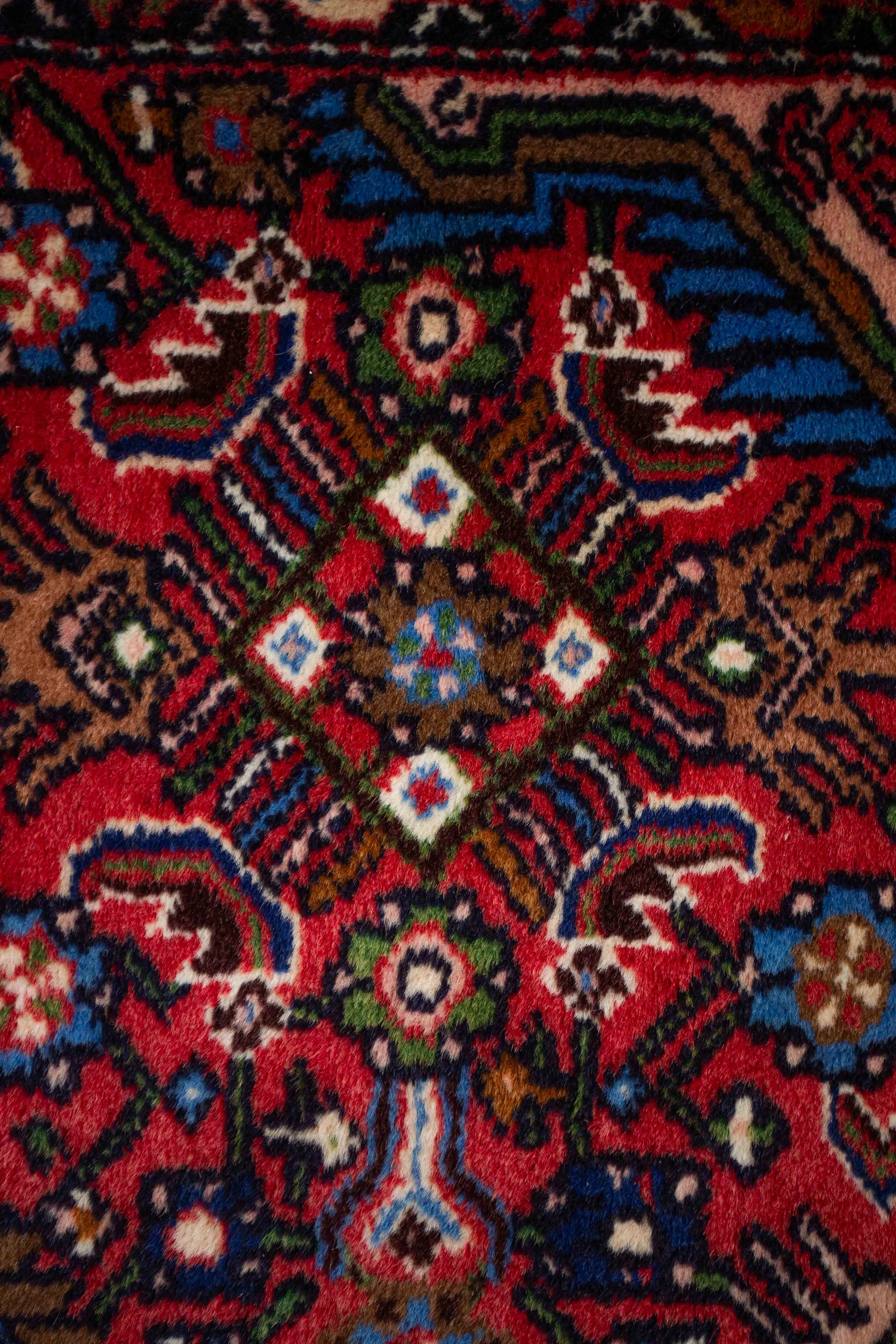 Ručně vázaný koberec z perského Hamadanu 142 X 103 cm - 3