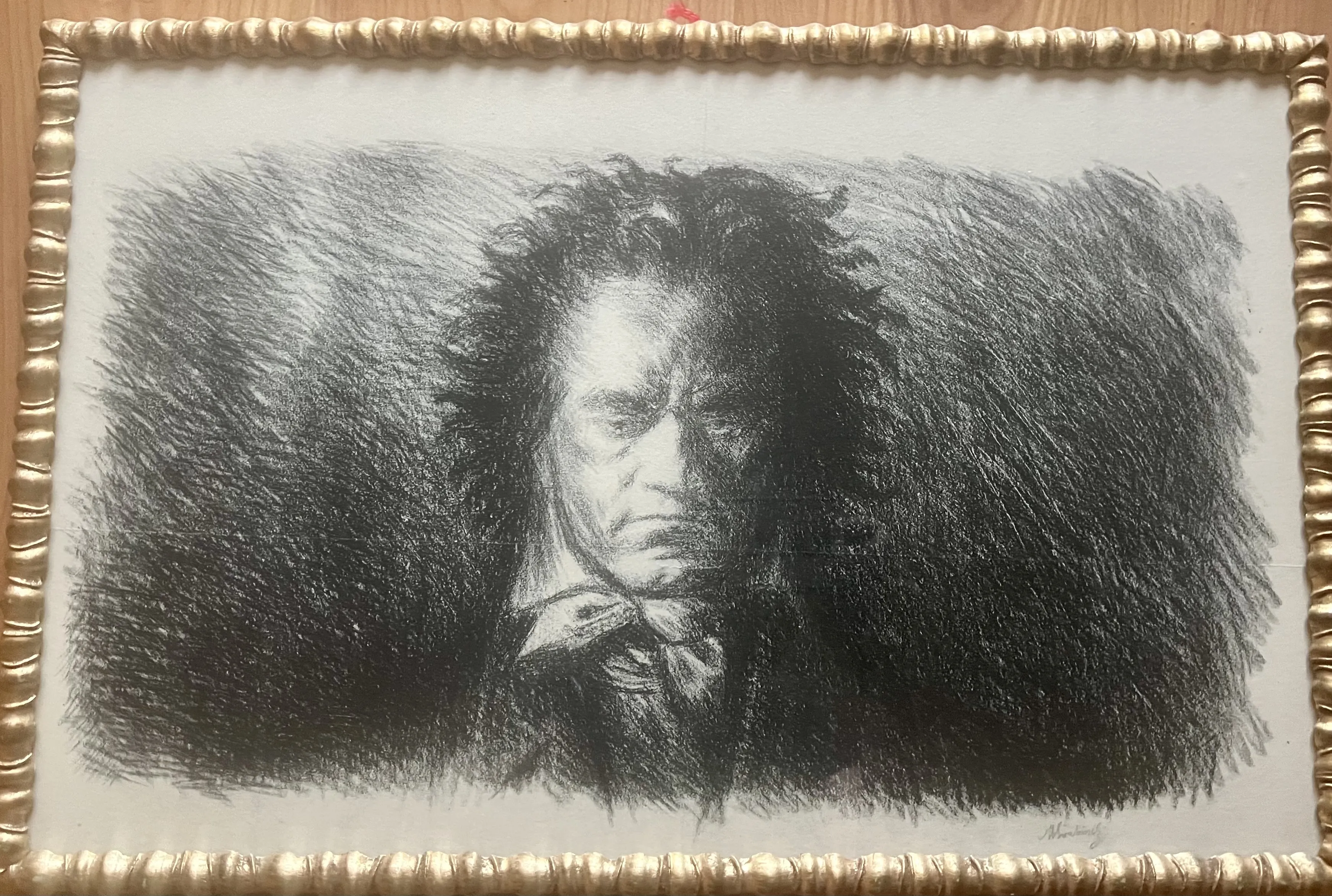 Max Švabinský – Beethoven – signovaná litografie - 1