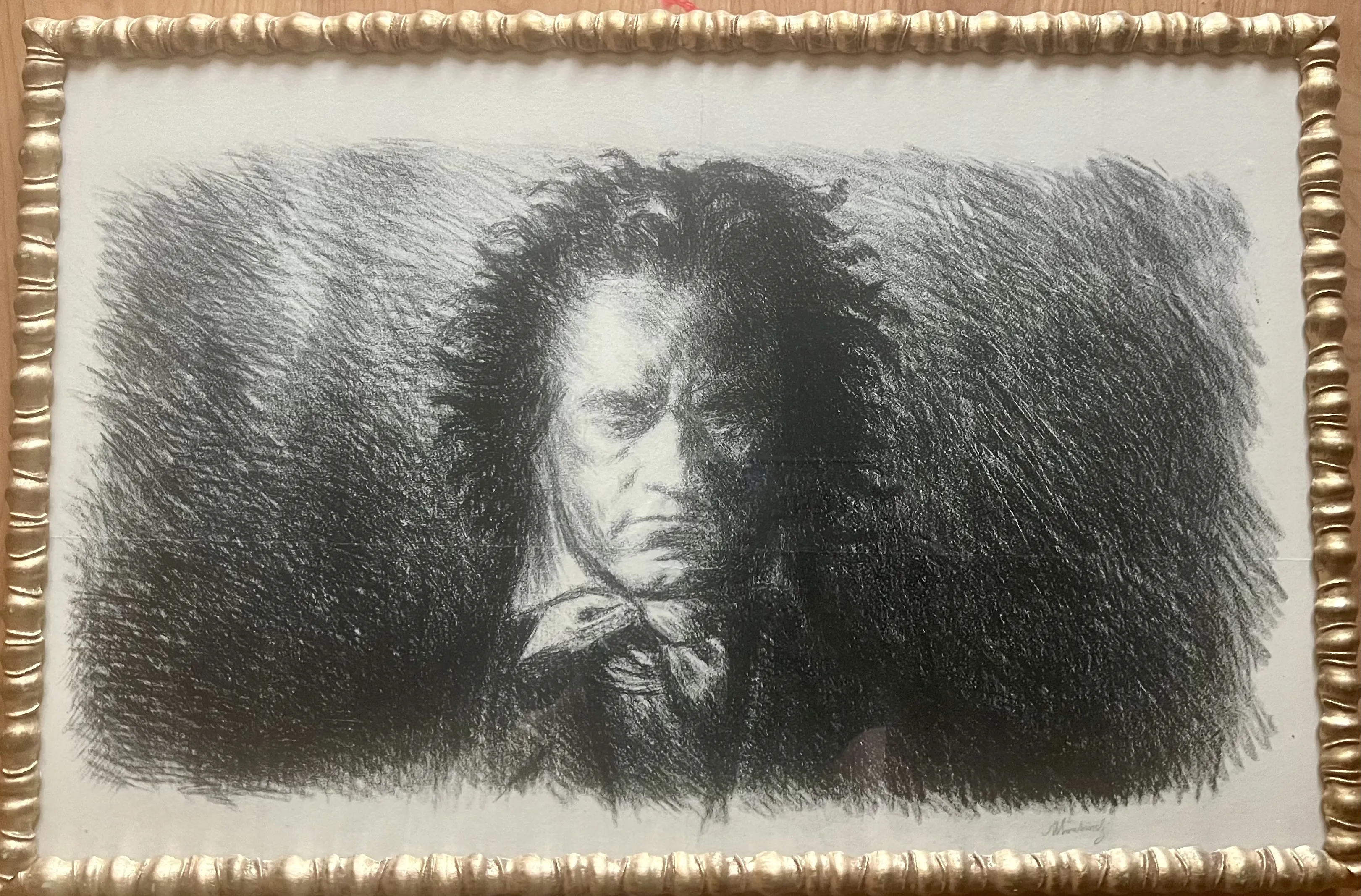 Max Švabinský – Beethoven – signovaná litografie - 2